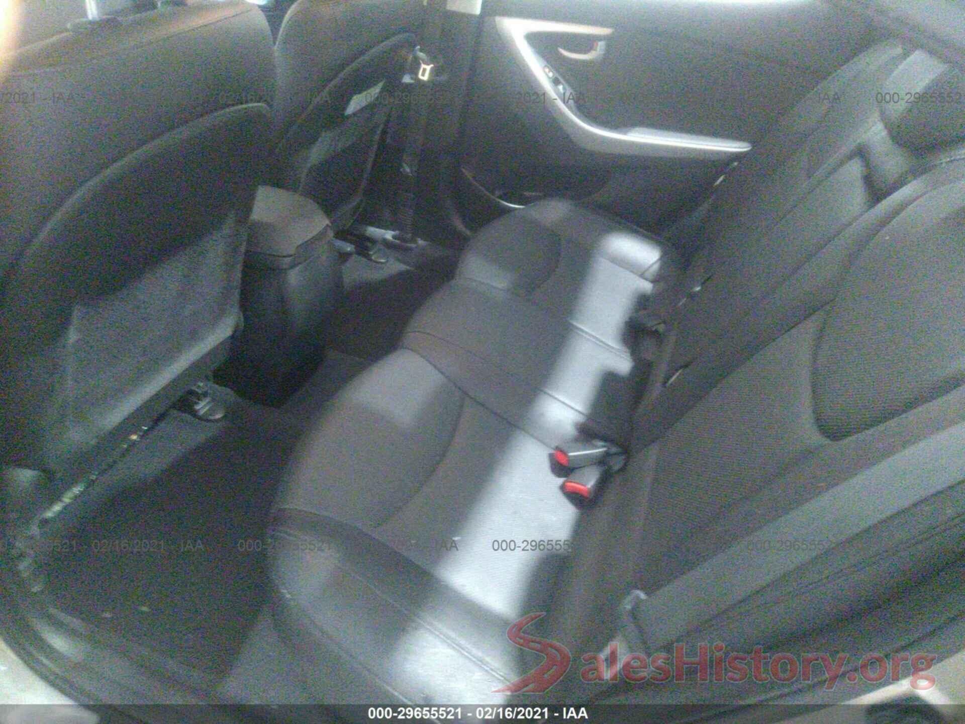 5NPDH4AE8GH652969 2016 HYUNDAI ELANTRA