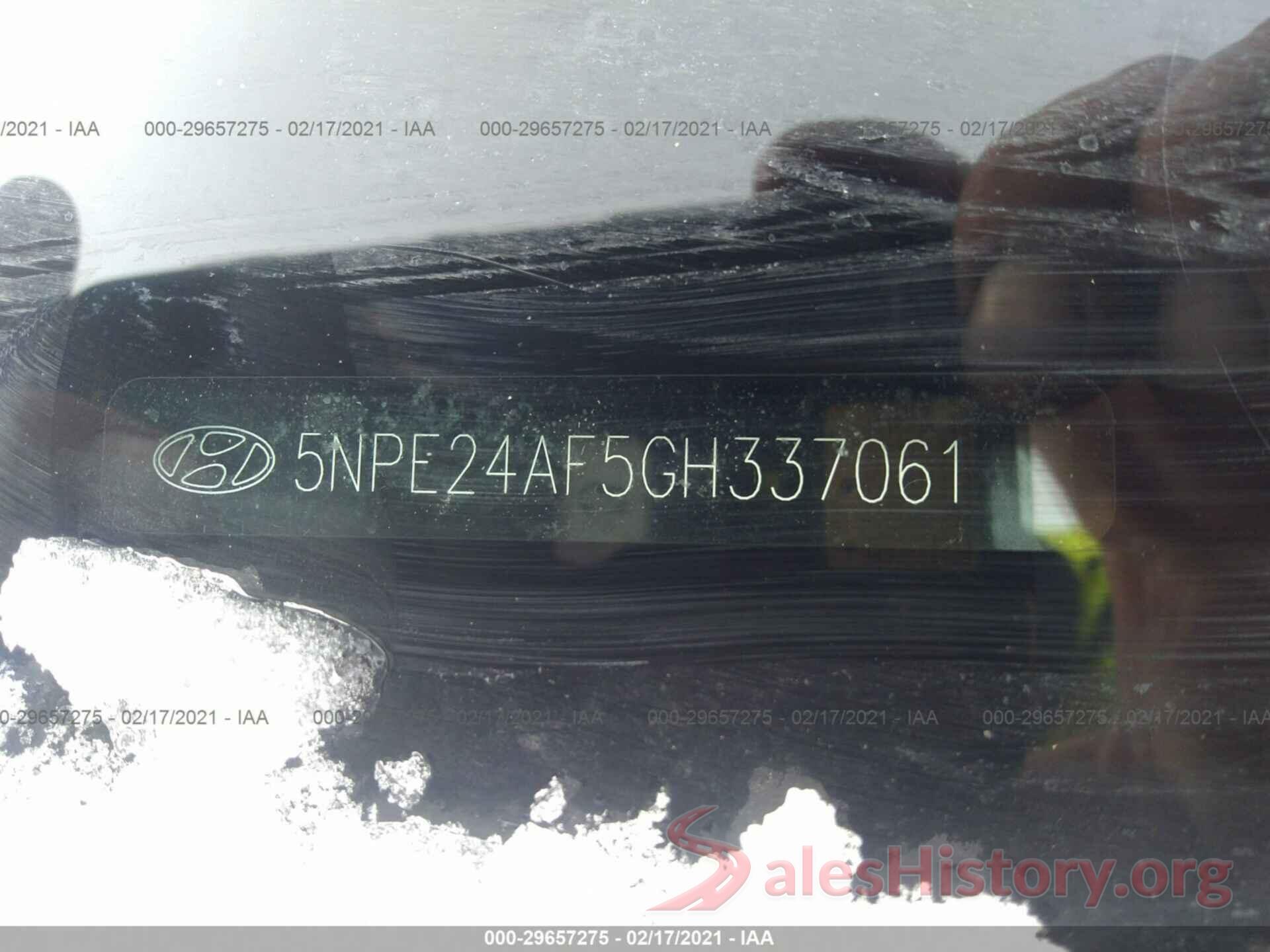 5NPE24AF5GH337061 2016 HYUNDAI SONATA