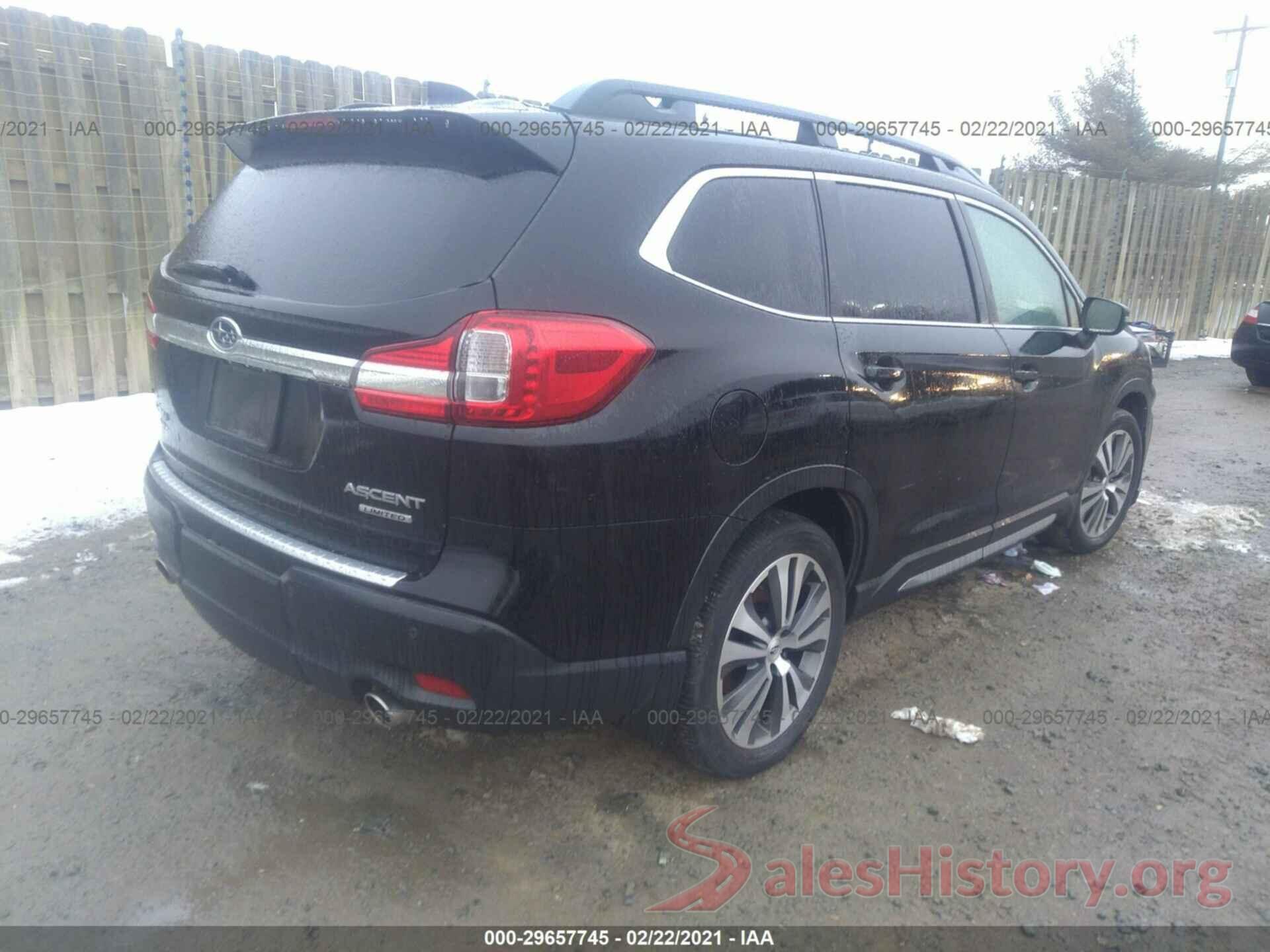 4S4WMAPD1K3469091 2019 SUBARU ASCENT