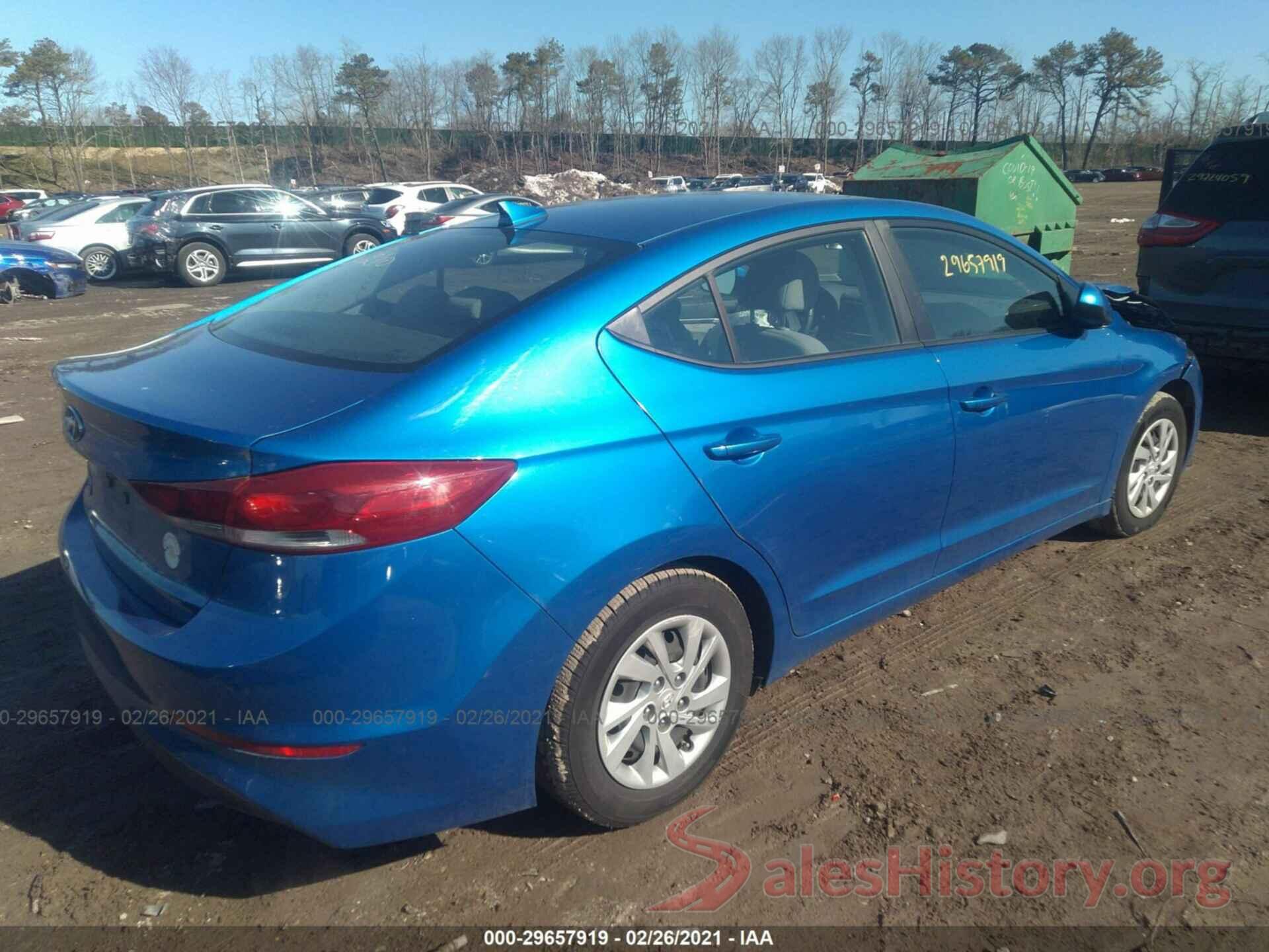 KMHD74LF2HU190050 2017 HYUNDAI ELANTRA