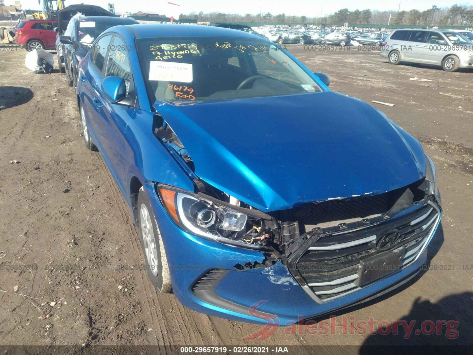 KMHD74LF2HU190050 2017 HYUNDAI ELANTRA