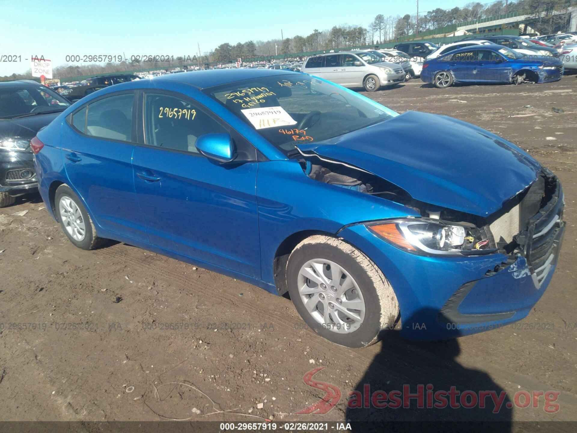 KMHD74LF2HU190050 2017 HYUNDAI ELANTRA