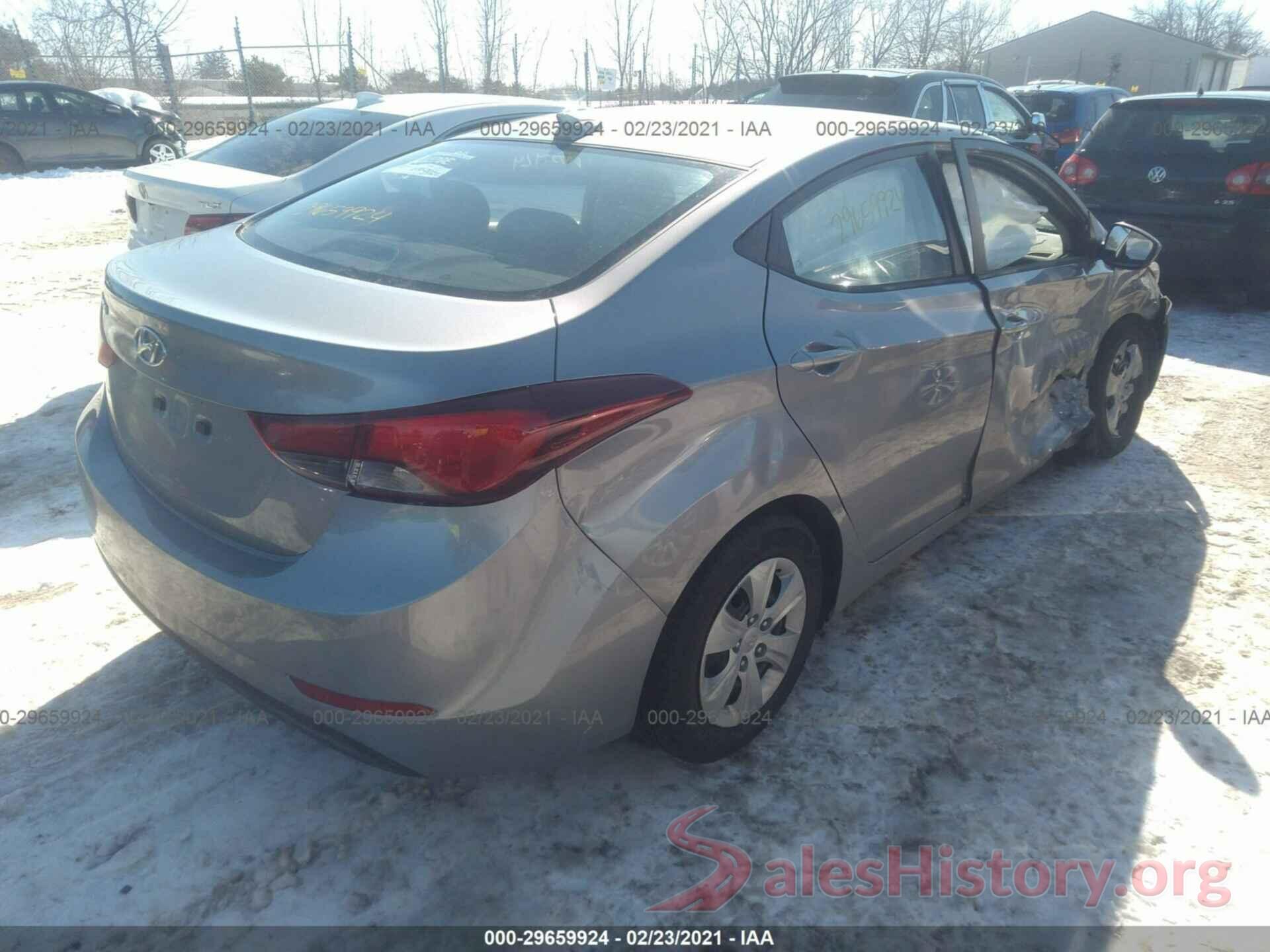 5NPDH4AE7GH683338 2016 HYUNDAI ELANTRA