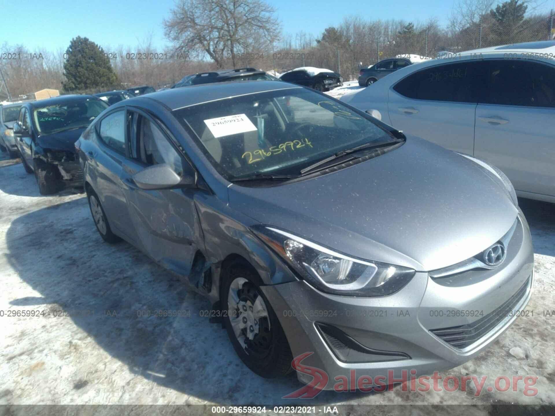 5NPDH4AE7GH683338 2016 HYUNDAI ELANTRA