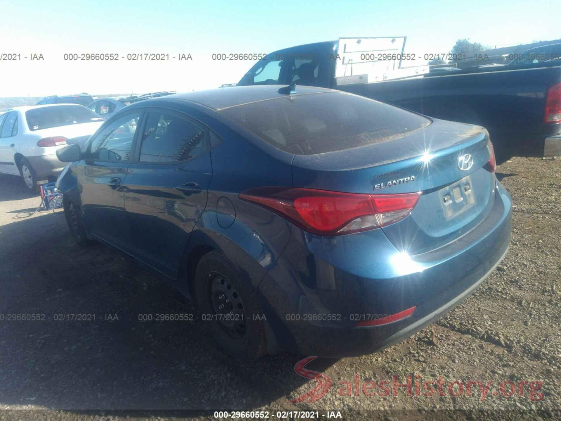 KMHDH4AE2GU542842 2016 HYUNDAI ELANTRA