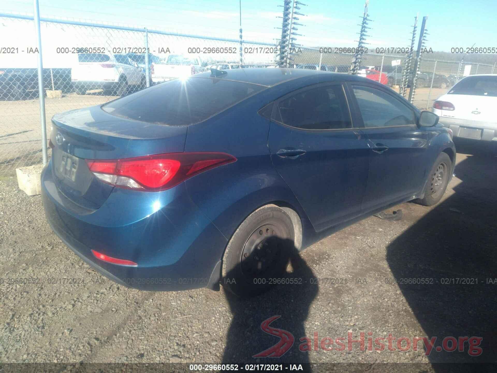 KMHDH4AE2GU542842 2016 HYUNDAI ELANTRA