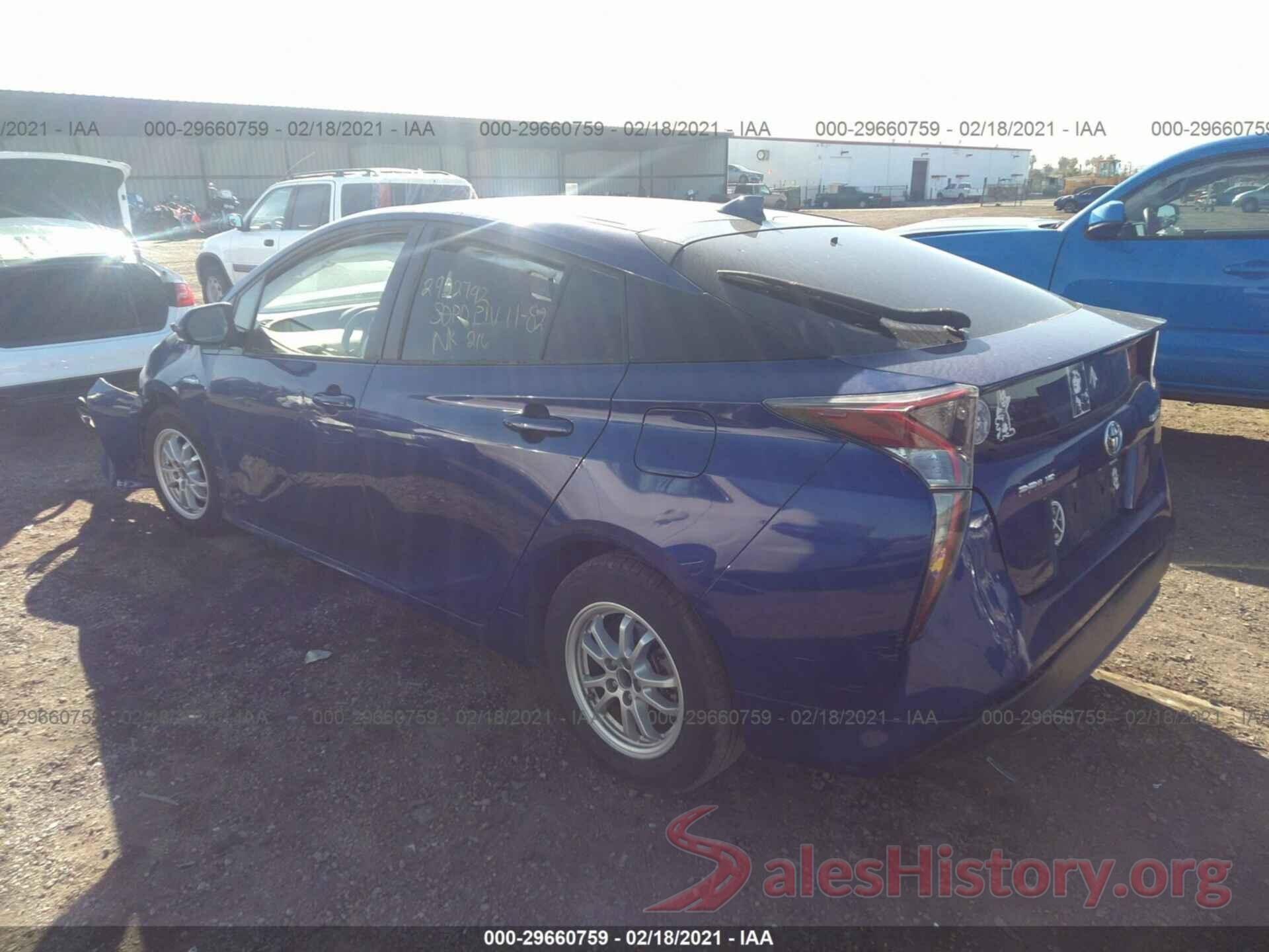 JTDKARFU9G3518623 2016 TOYOTA PRIUS