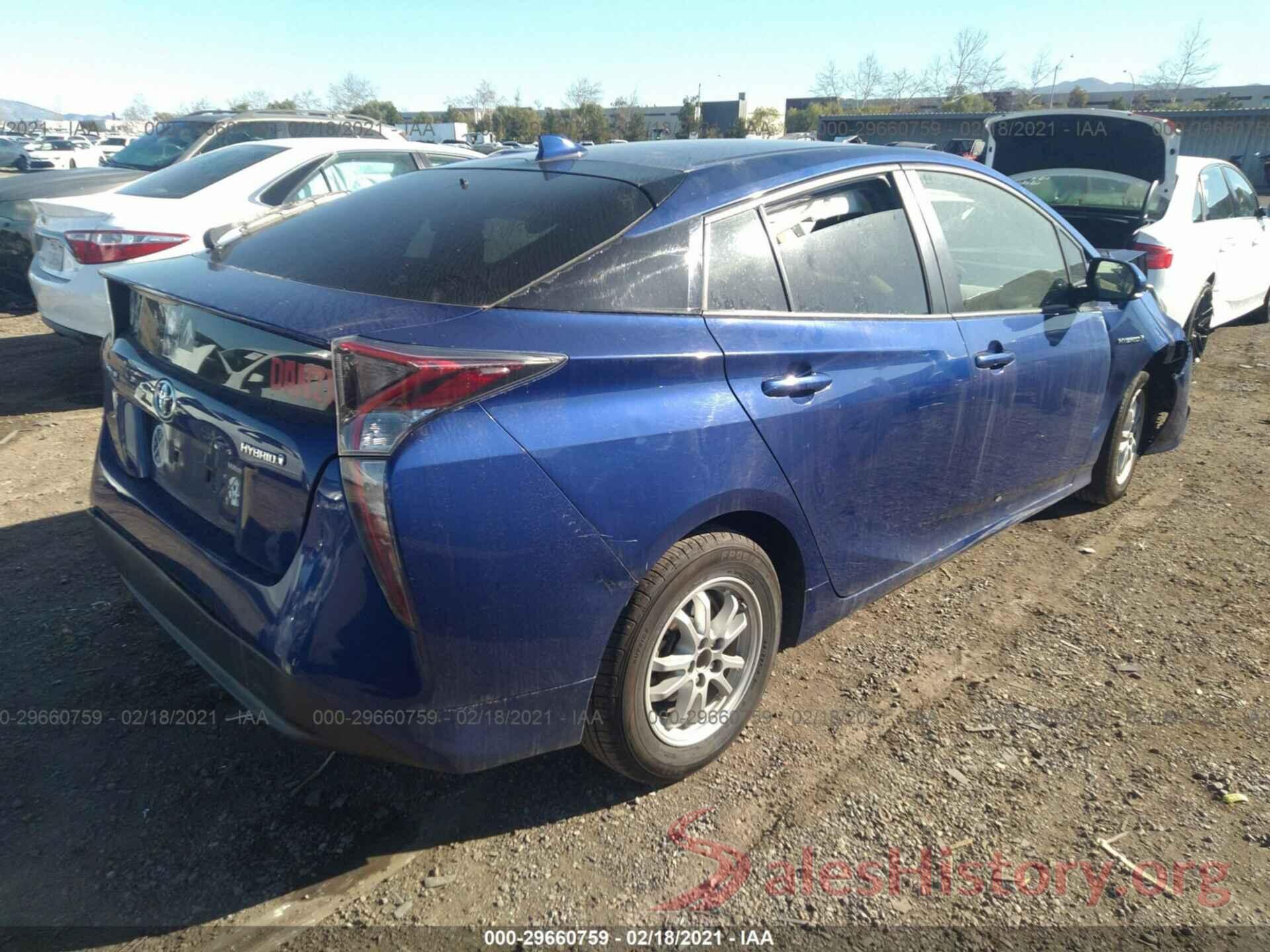 JTDKARFU9G3518623 2016 TOYOTA PRIUS