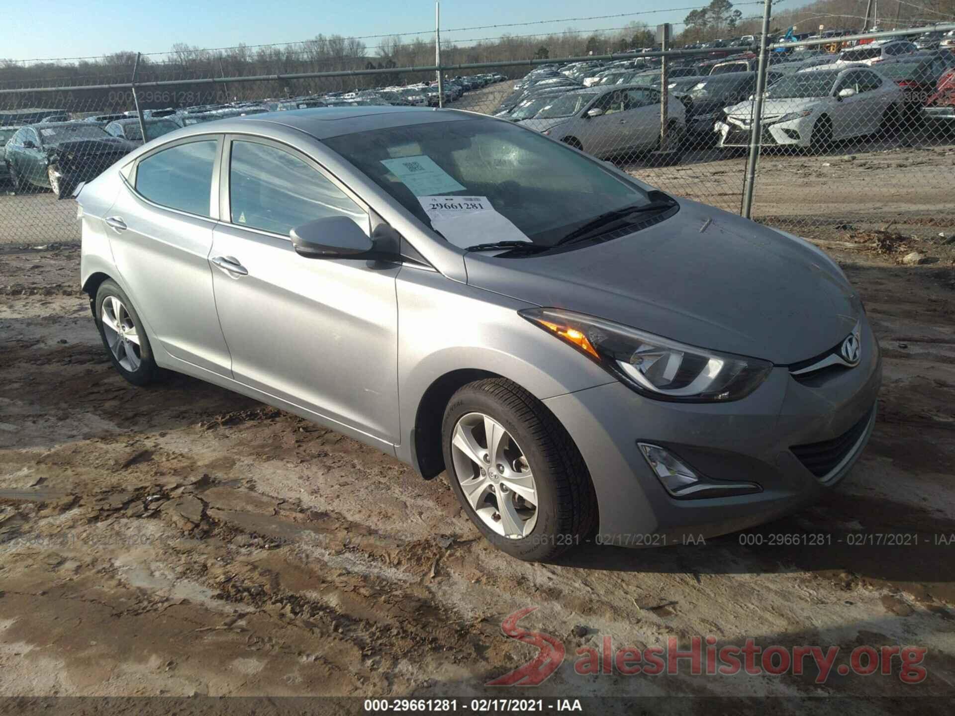 KMHDH4AE7GU480385 2016 HYUNDAI ELANTRA