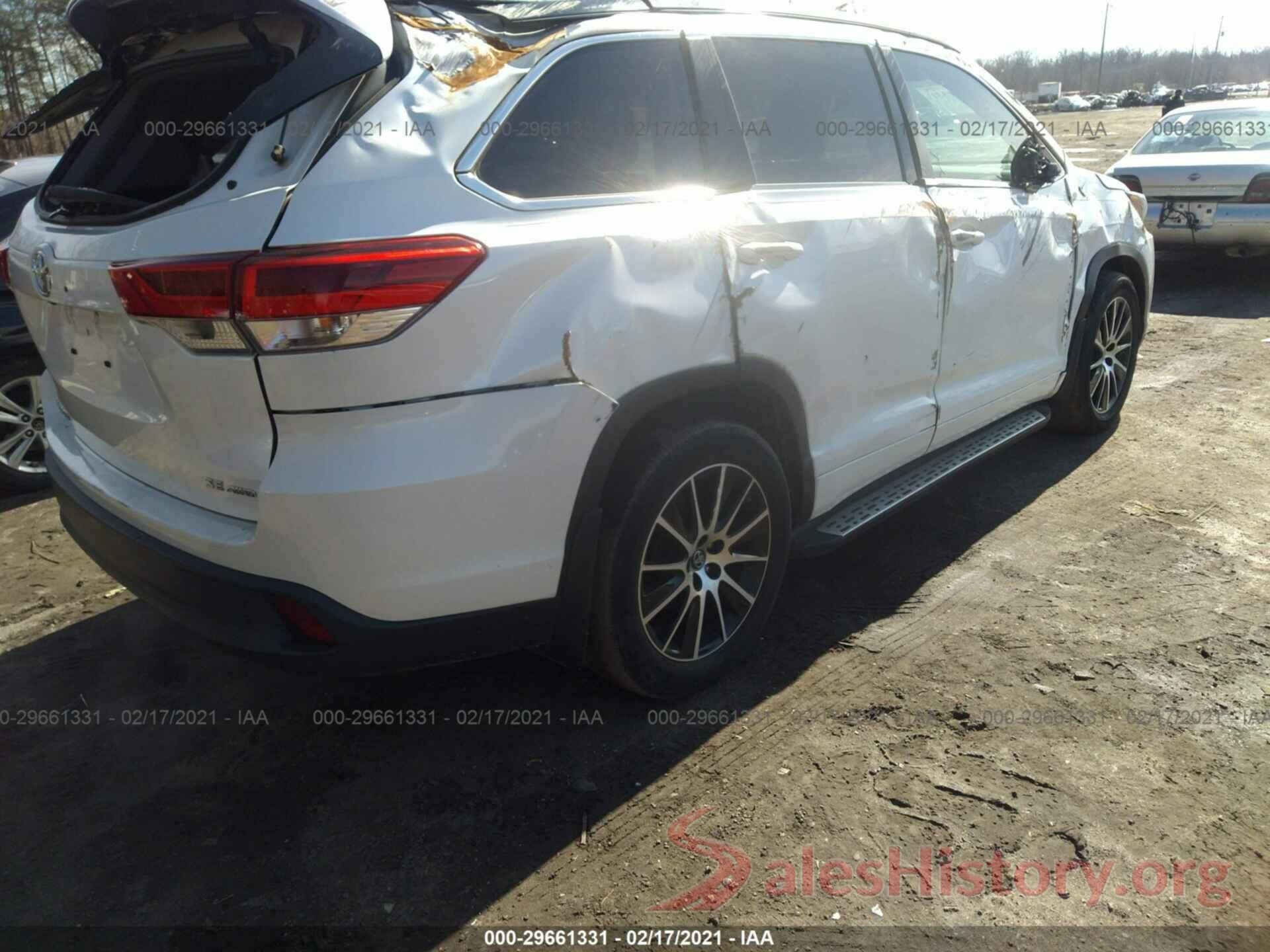 5TDJZRFH4JS491389 2018 TOYOTA HIGHLANDER