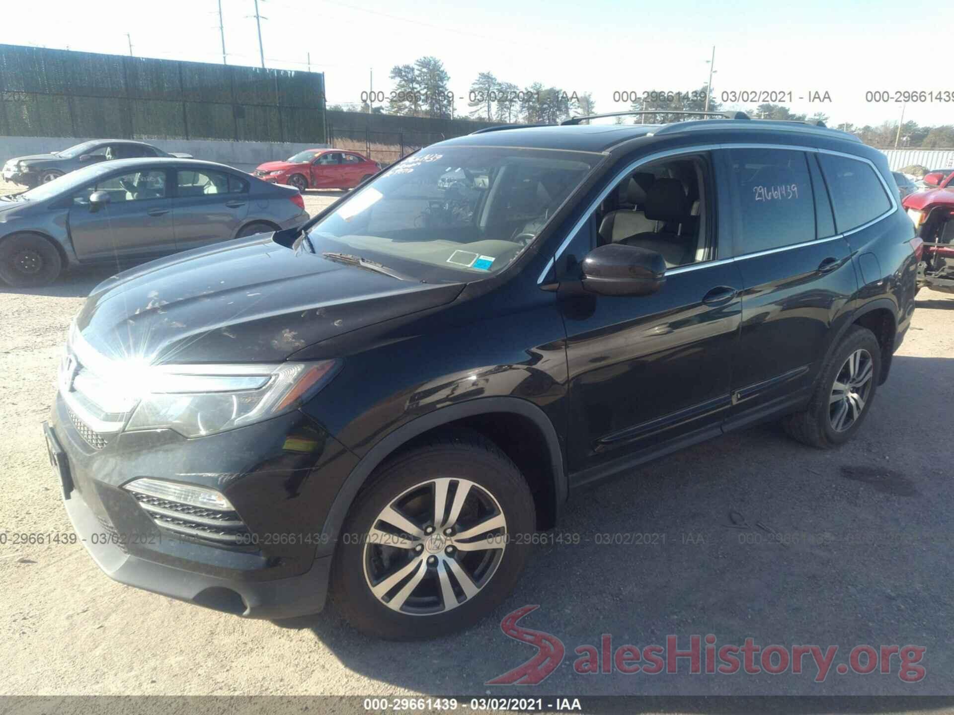 5FNYF6H77GB019713 2016 HONDA PILOT