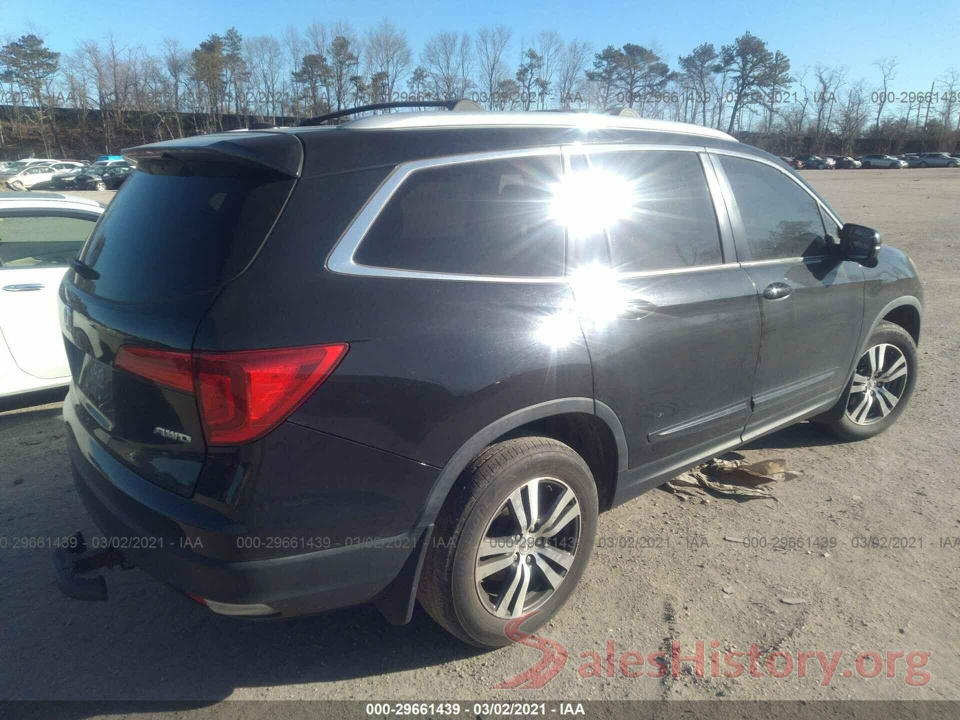 5FNYF6H77GB019713 2016 HONDA PILOT