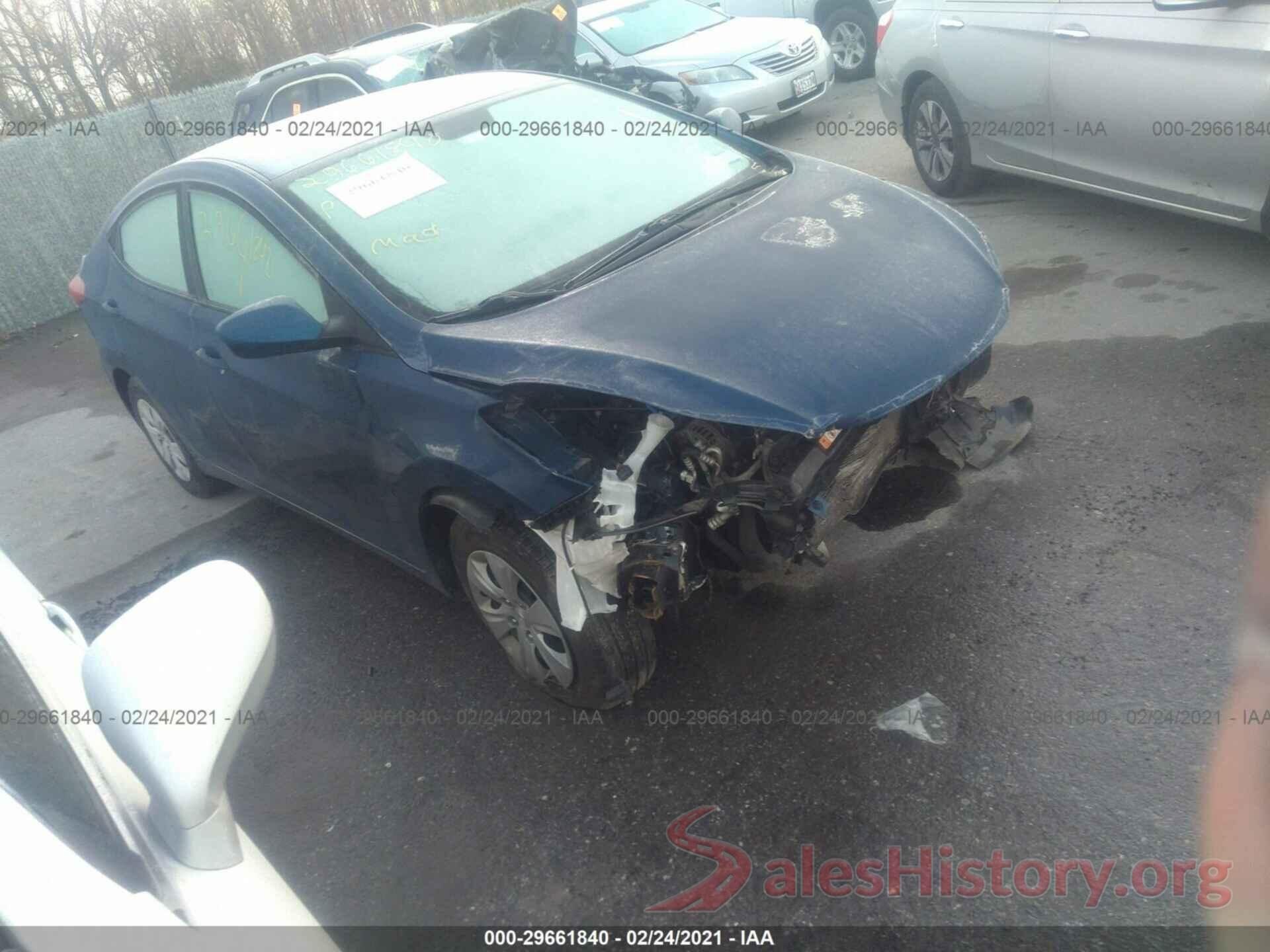 KMHDH4AE3GU525788 2016 HYUNDAI ELANTRA