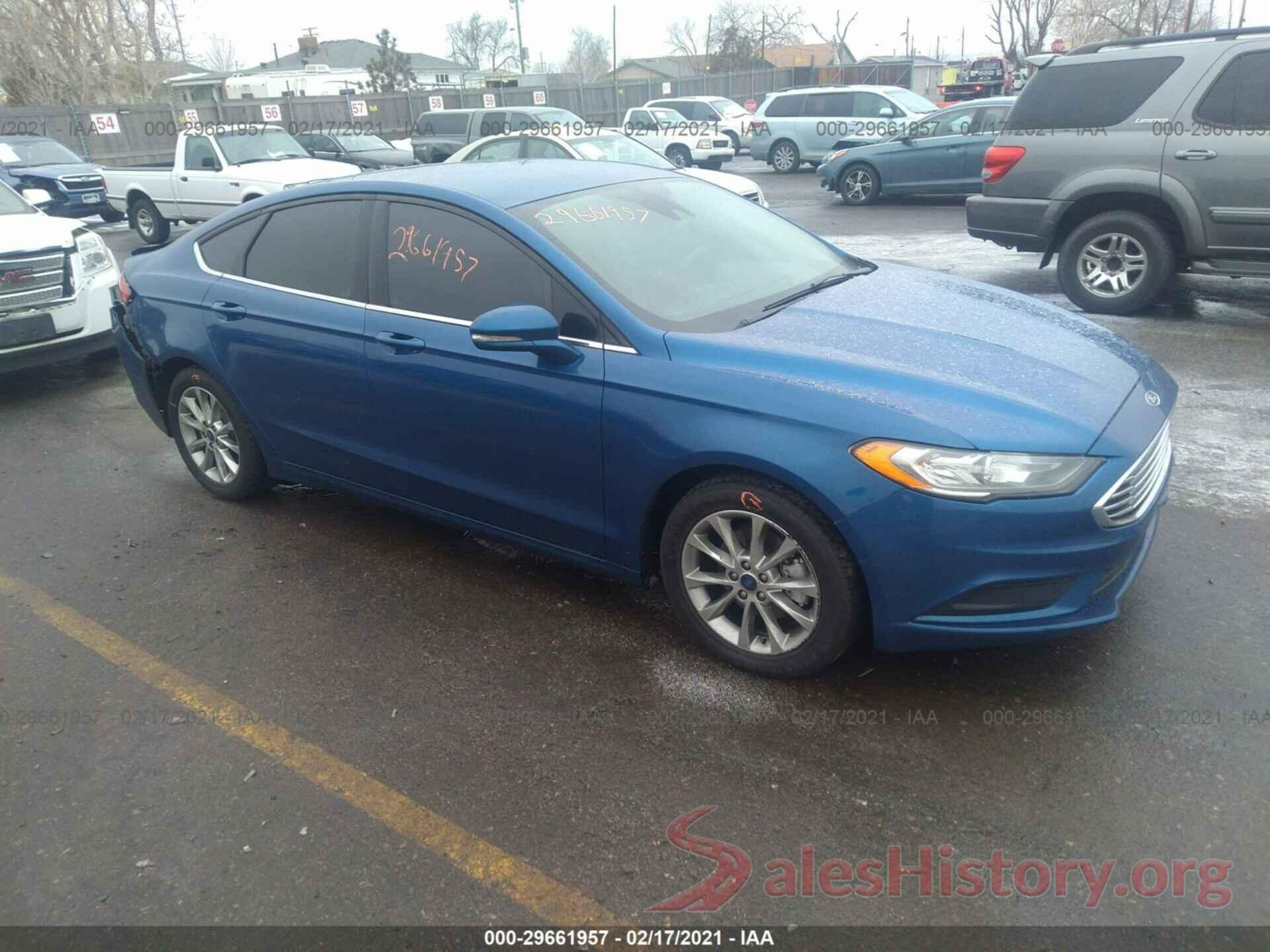 3FA6P0HD0HR351456 2017 FORD FUSION