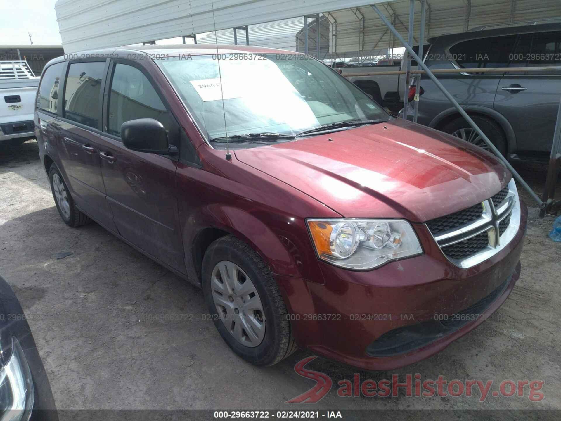 2C4RDGBGXGR369799 2016 DODGE GRAND CARAVAN