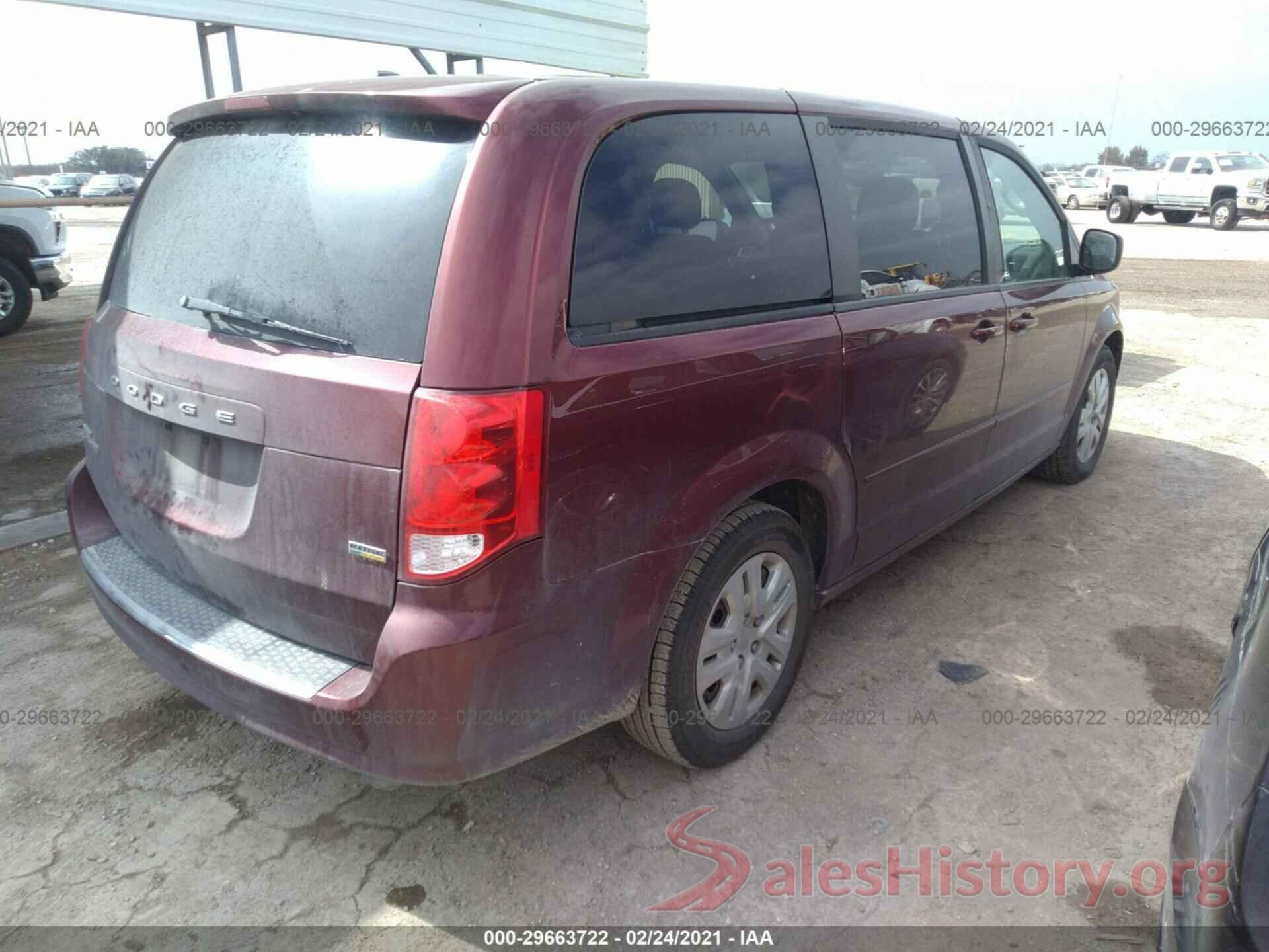 2C4RDGBGXGR369799 2016 DODGE GRAND CARAVAN