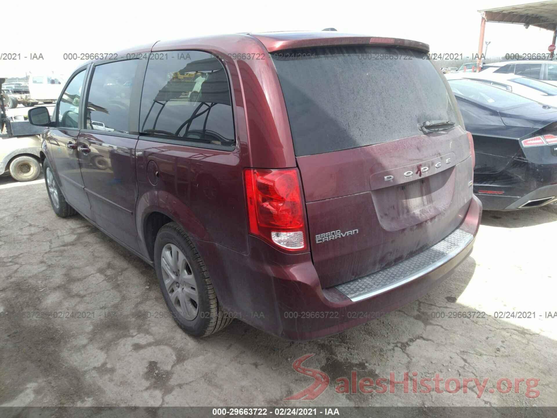 2C4RDGBGXGR369799 2016 DODGE GRAND CARAVAN