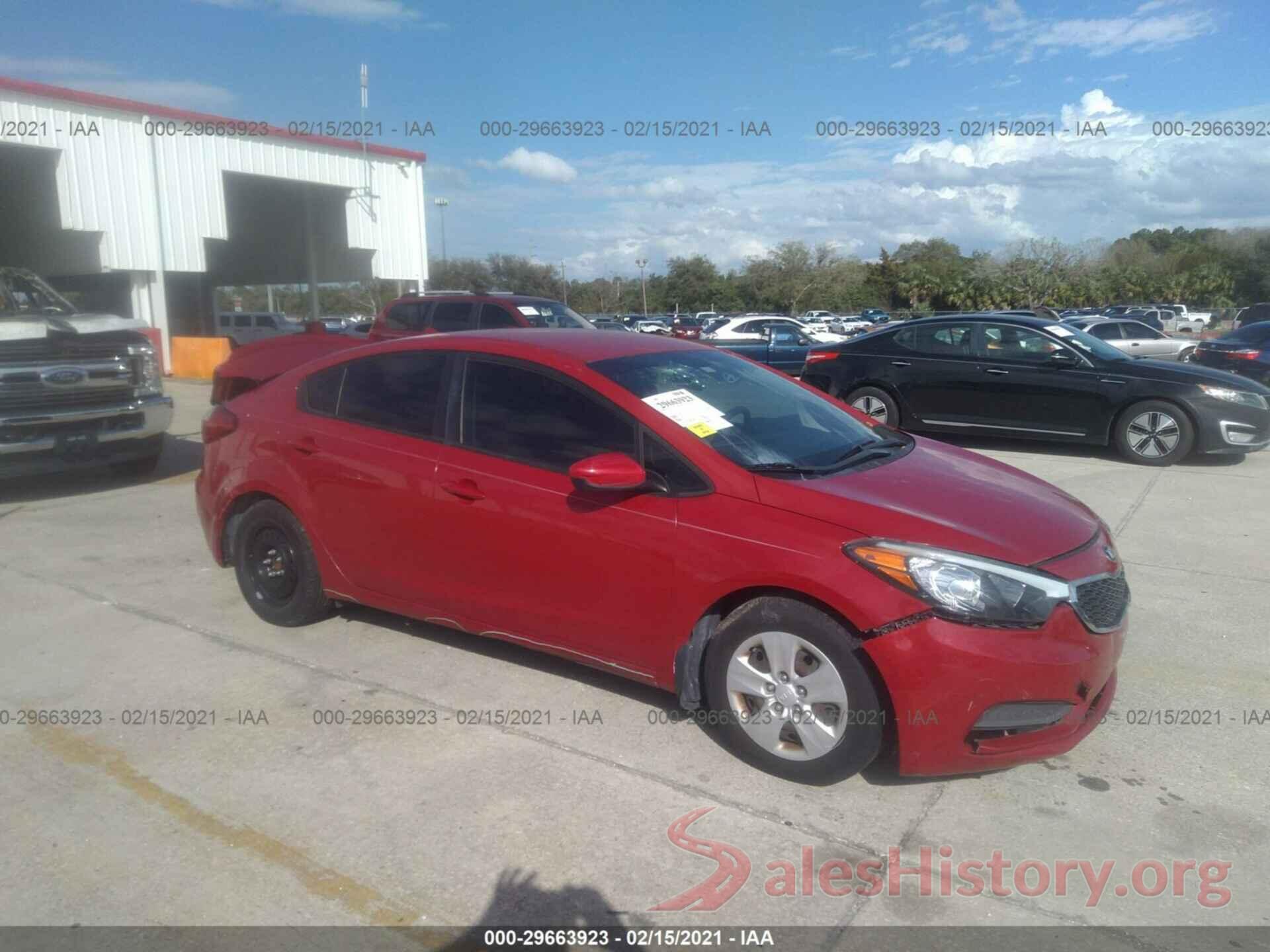 KNAFK4A61G5487637 2016 KIA FORTE