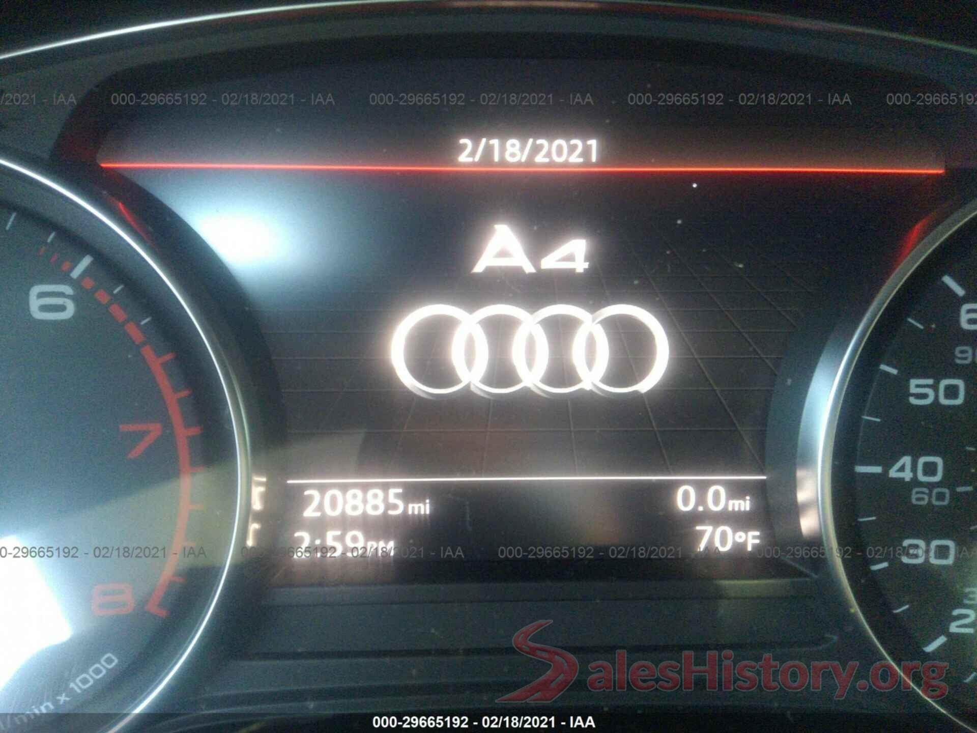 WAUGMAF46KN020971 2019 AUDI A4