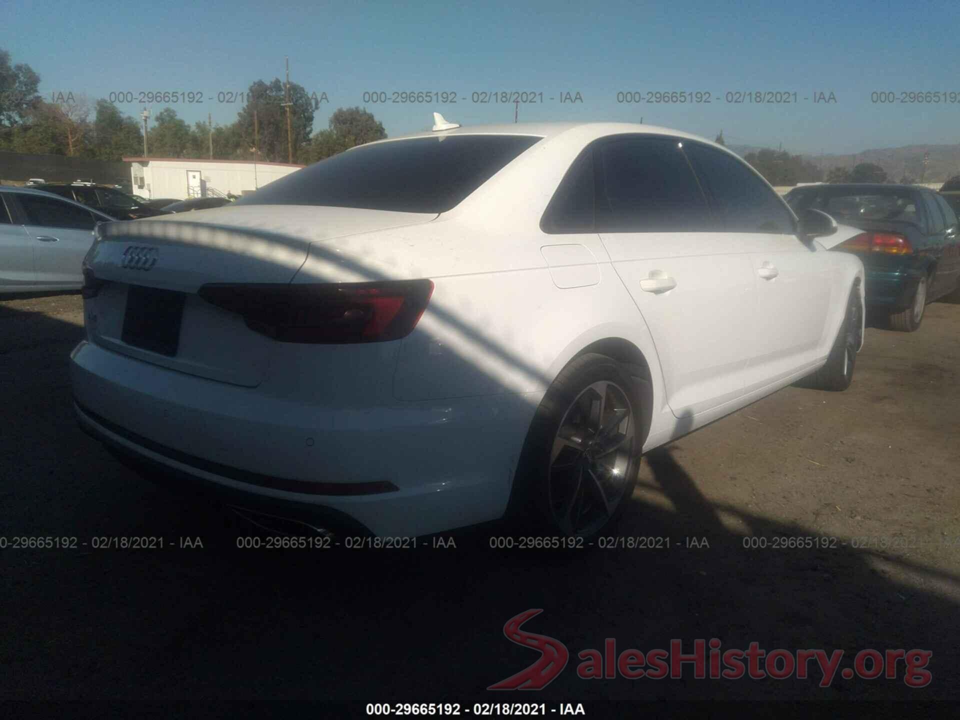 WAUGMAF46KN020971 2019 AUDI A4