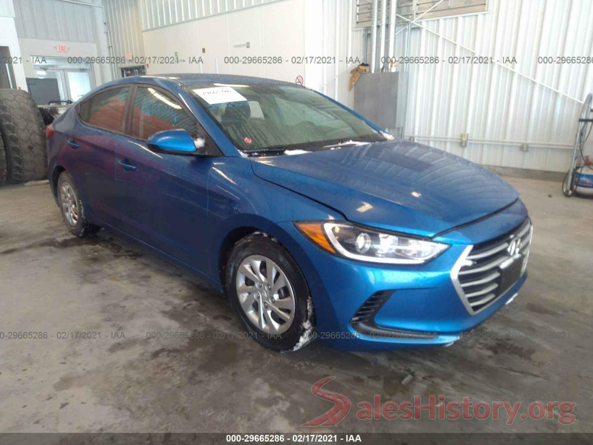 5NPD74LF4HH209406 2017 HYUNDAI ELANTRA