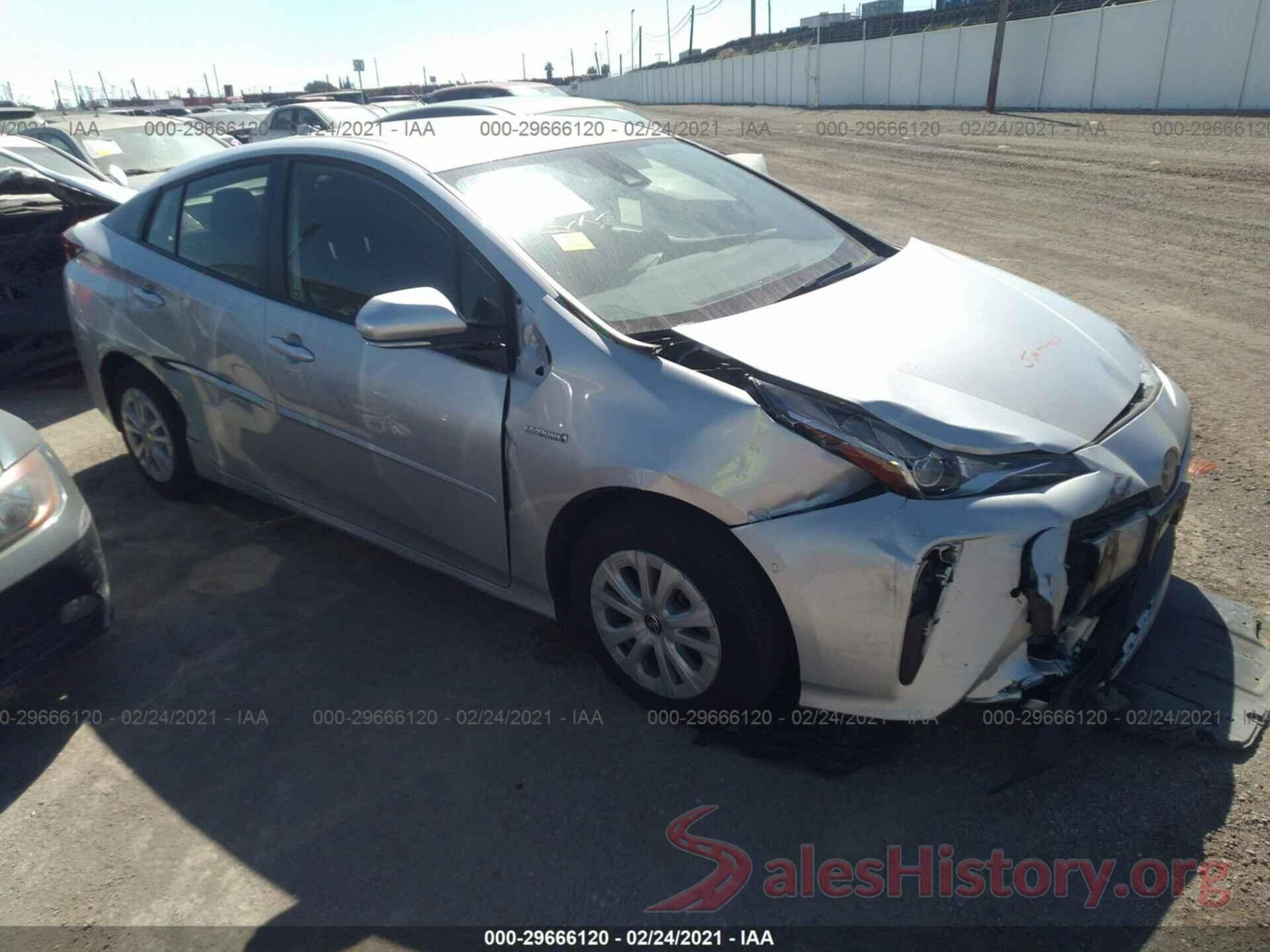 JTDKARFU3K3078343 2019 TOYOTA PRIUS