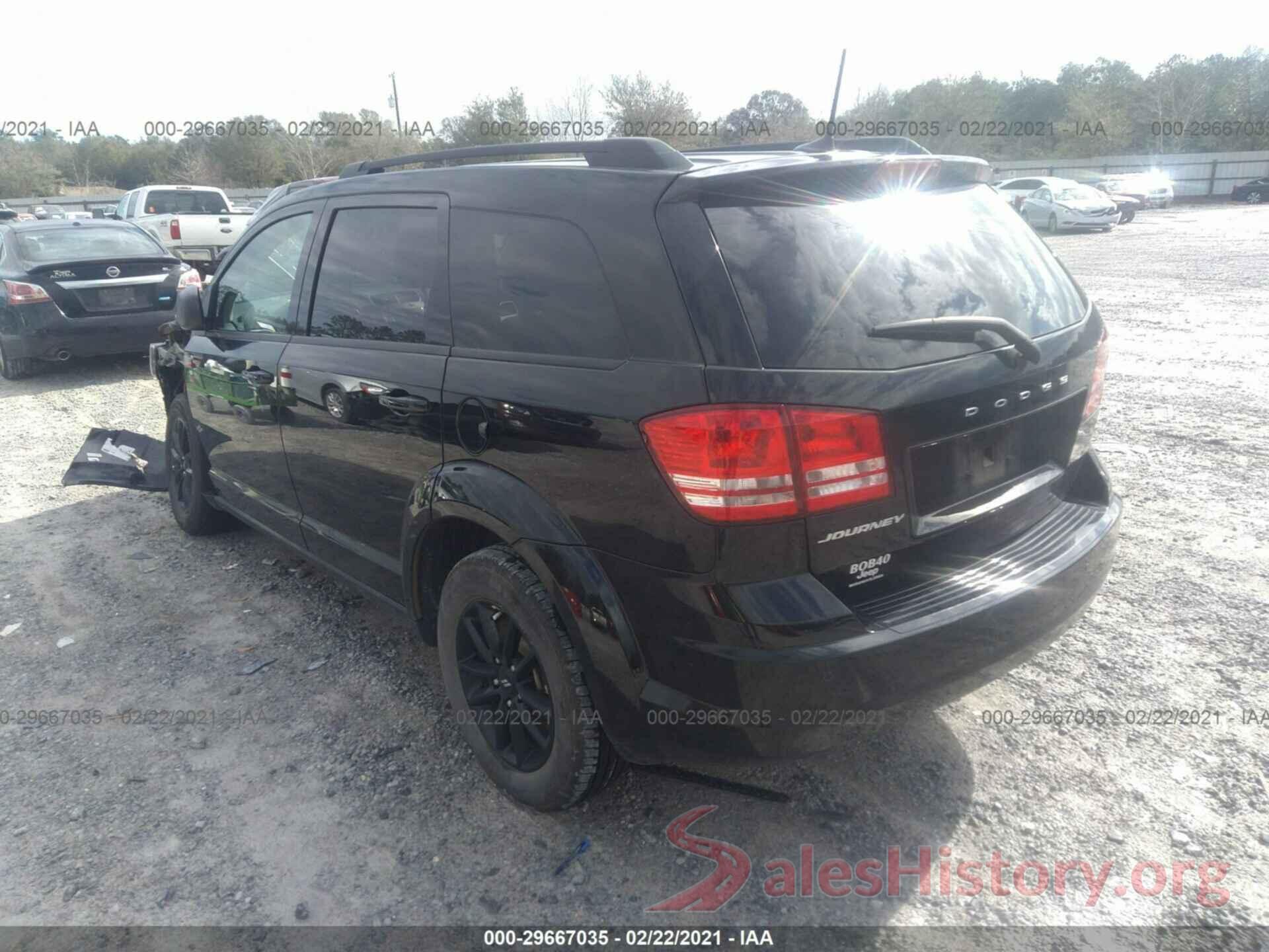 3C4PDCABXLT202520 2020 DODGE JOURNEY