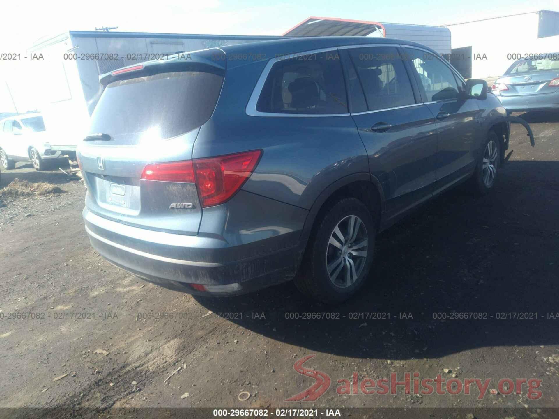 5FNYF6H78GB075661 2016 HONDA PILOT