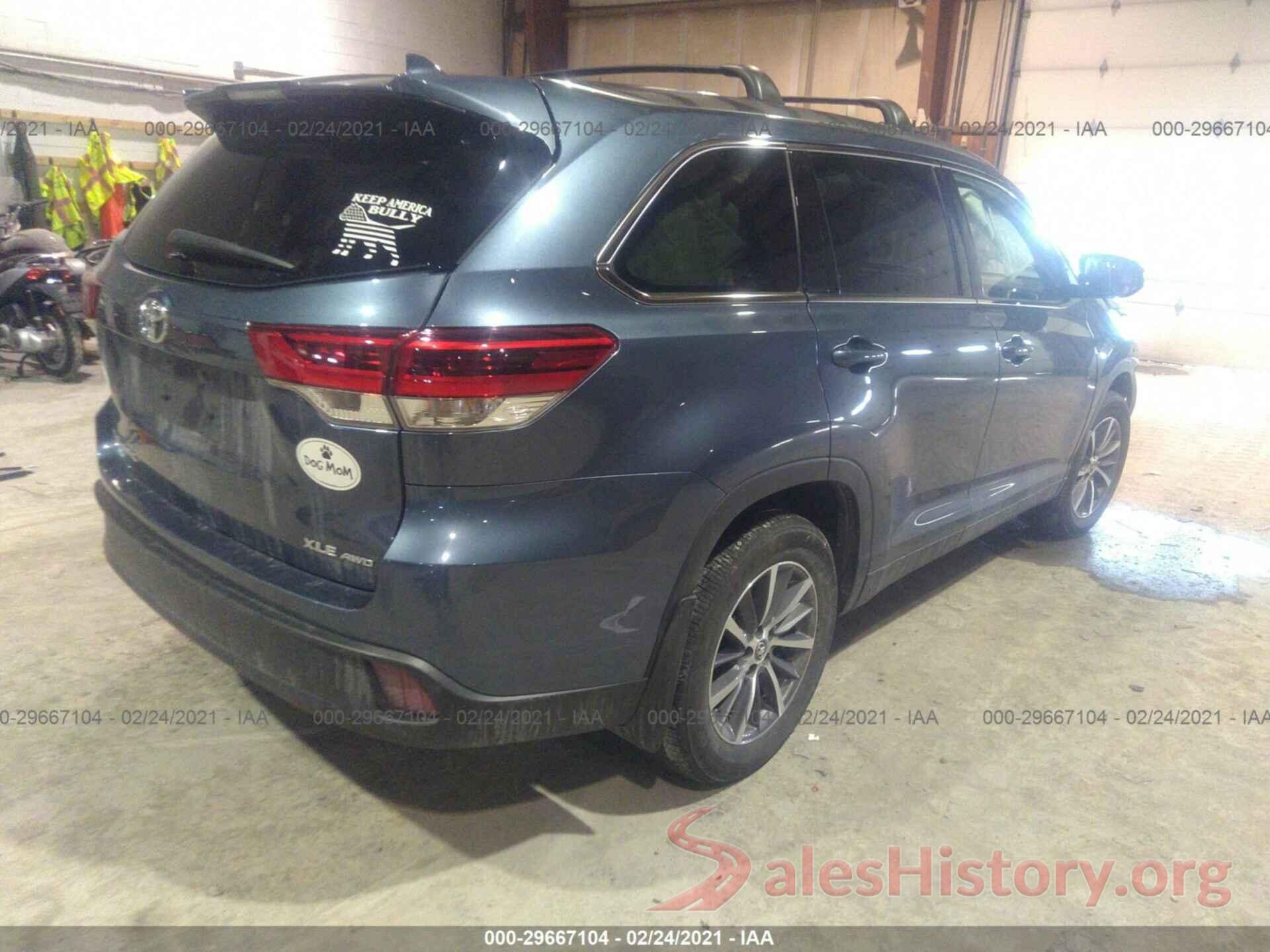 5TDJZRFH8KS714440 2019 TOYOTA HIGHLANDER