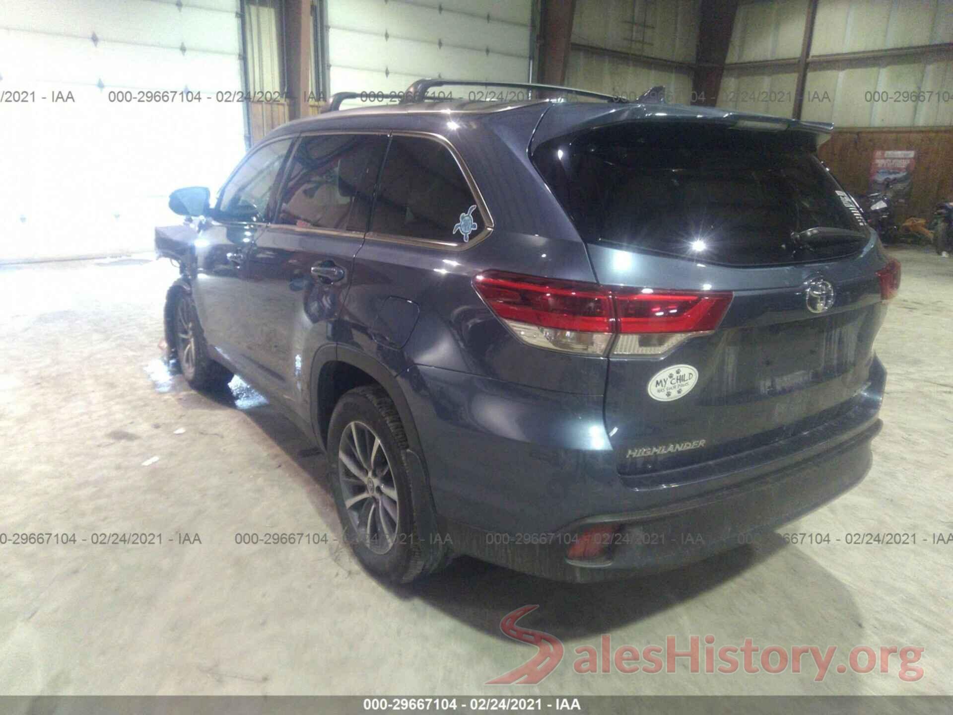 5TDJZRFH8KS714440 2019 TOYOTA HIGHLANDER