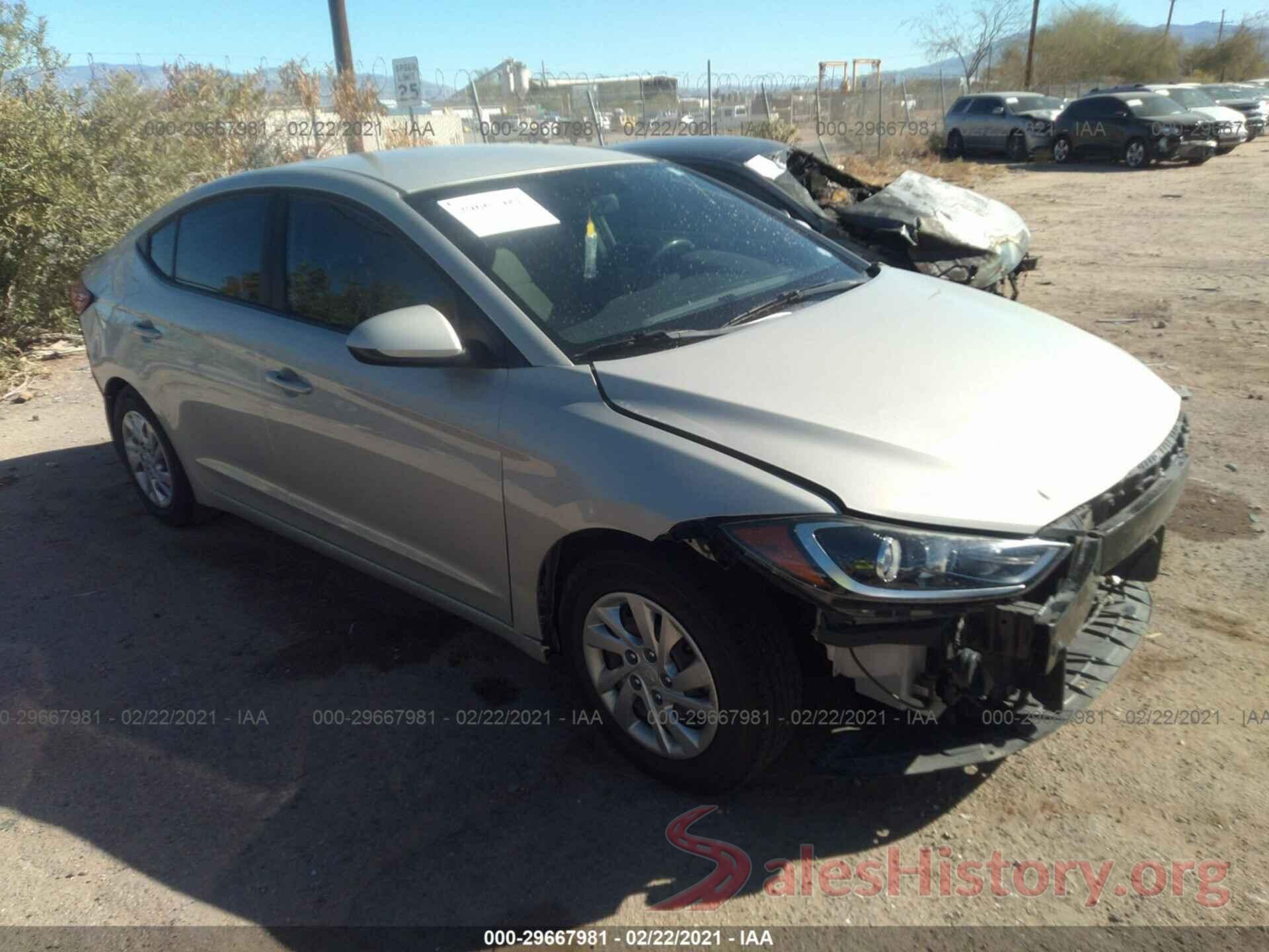 KMHD74LF2HU372654 2017 HYUNDAI ELANTRA