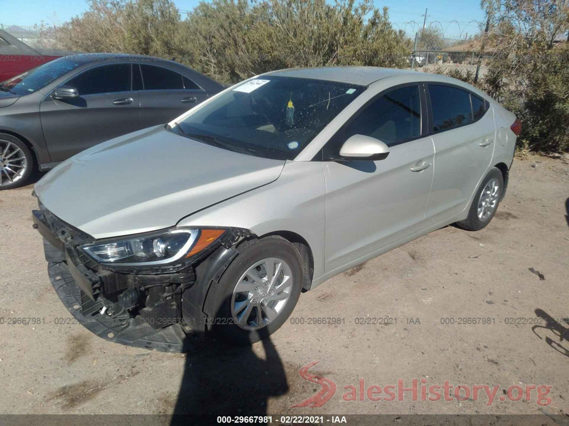 KMHD74LF2HU372654 2017 HYUNDAI ELANTRA