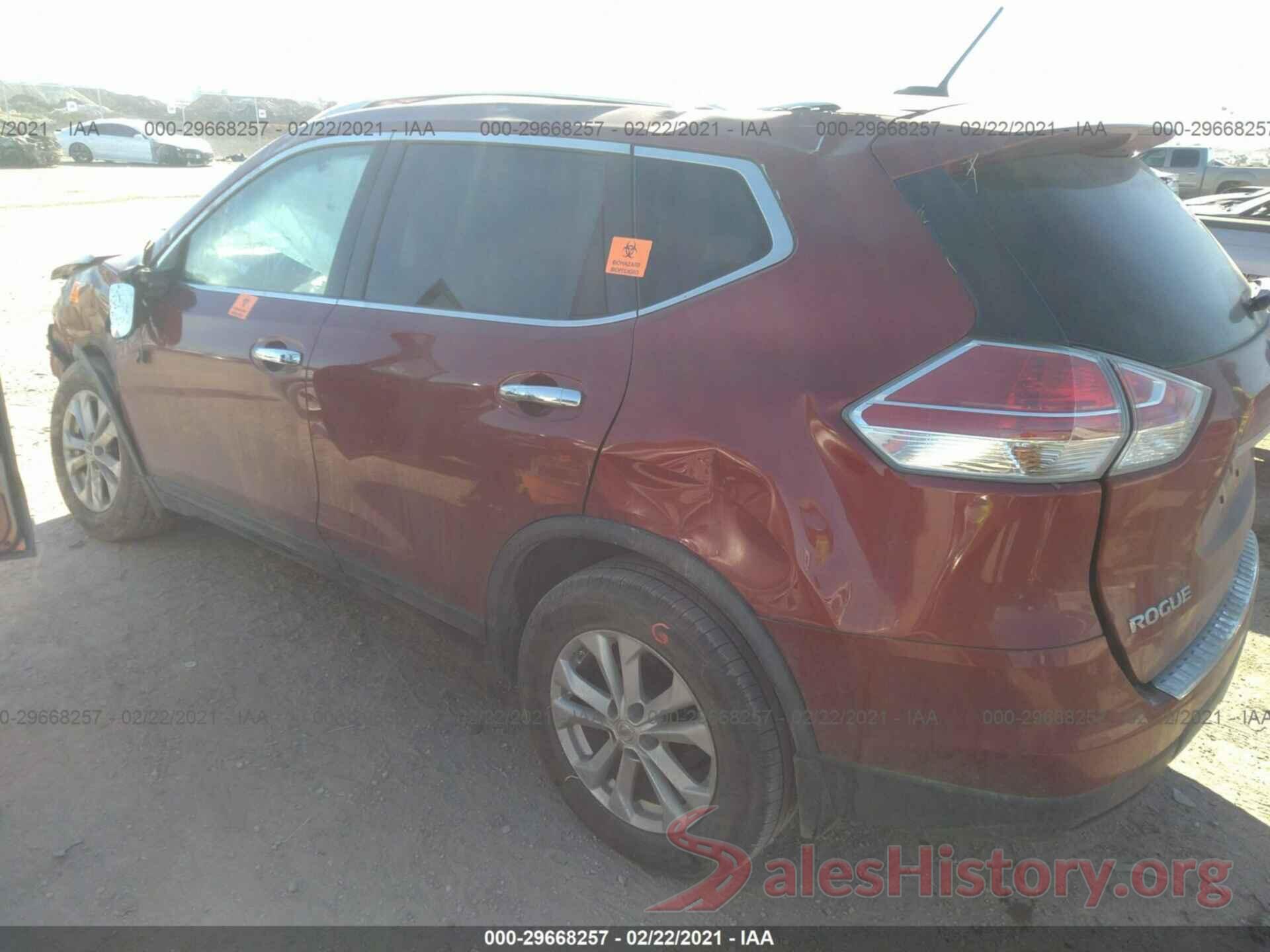 KNMAT2MT4GP623974 2016 NISSAN ROGUE