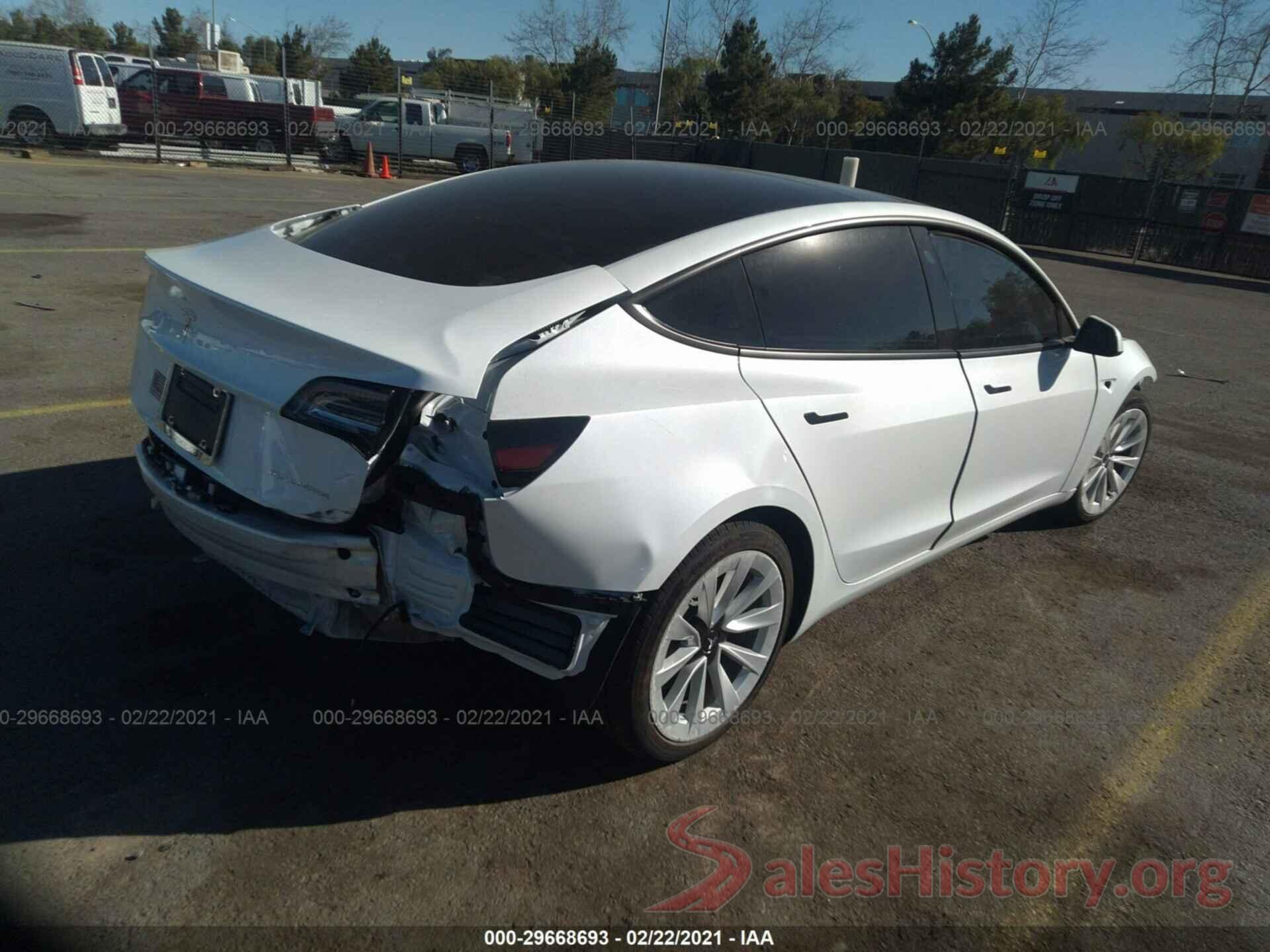 5YJ3E1EB2MF874291 2021 TESLA MODEL 3