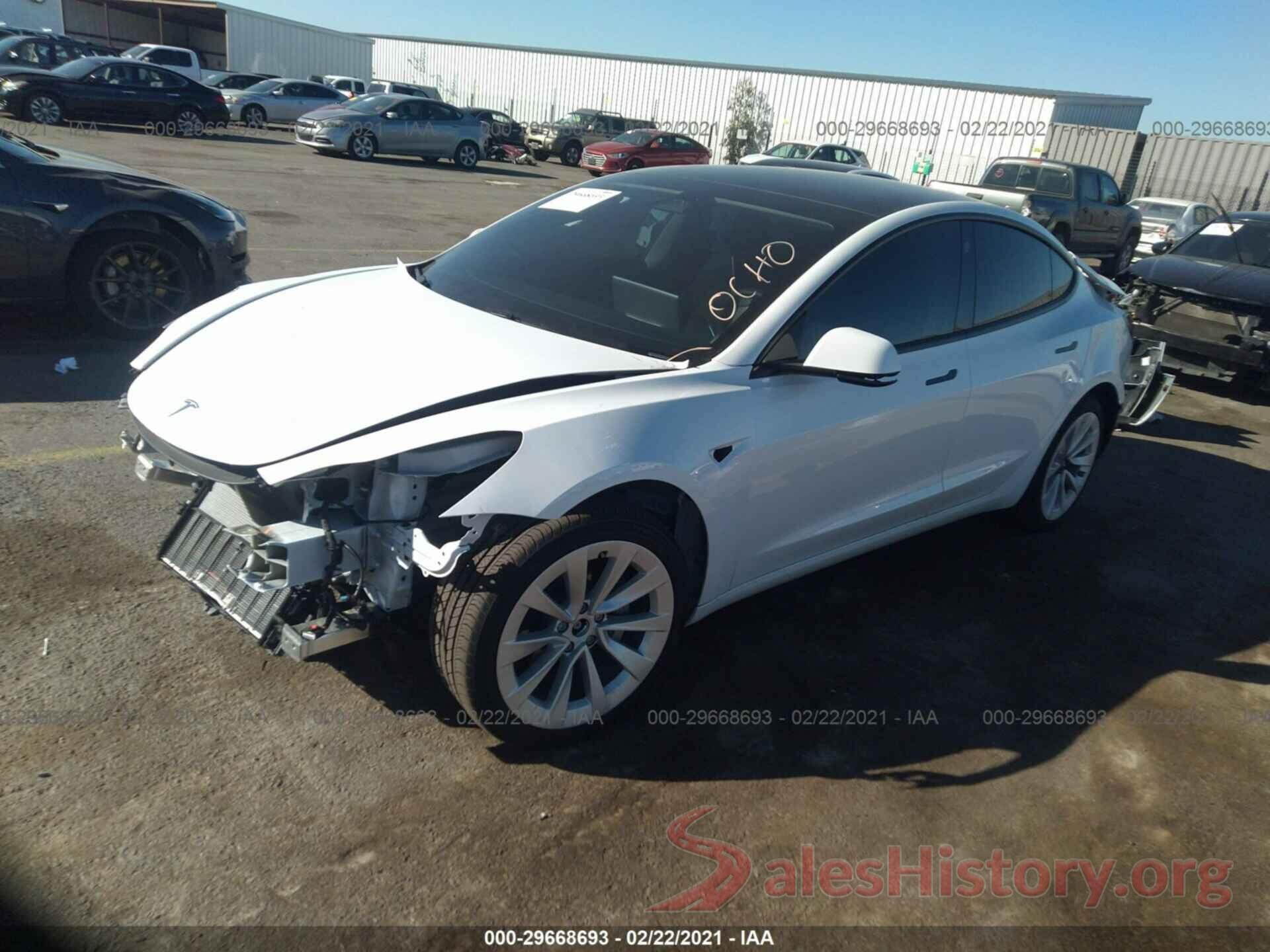 5YJ3E1EB2MF874291 2021 TESLA MODEL 3