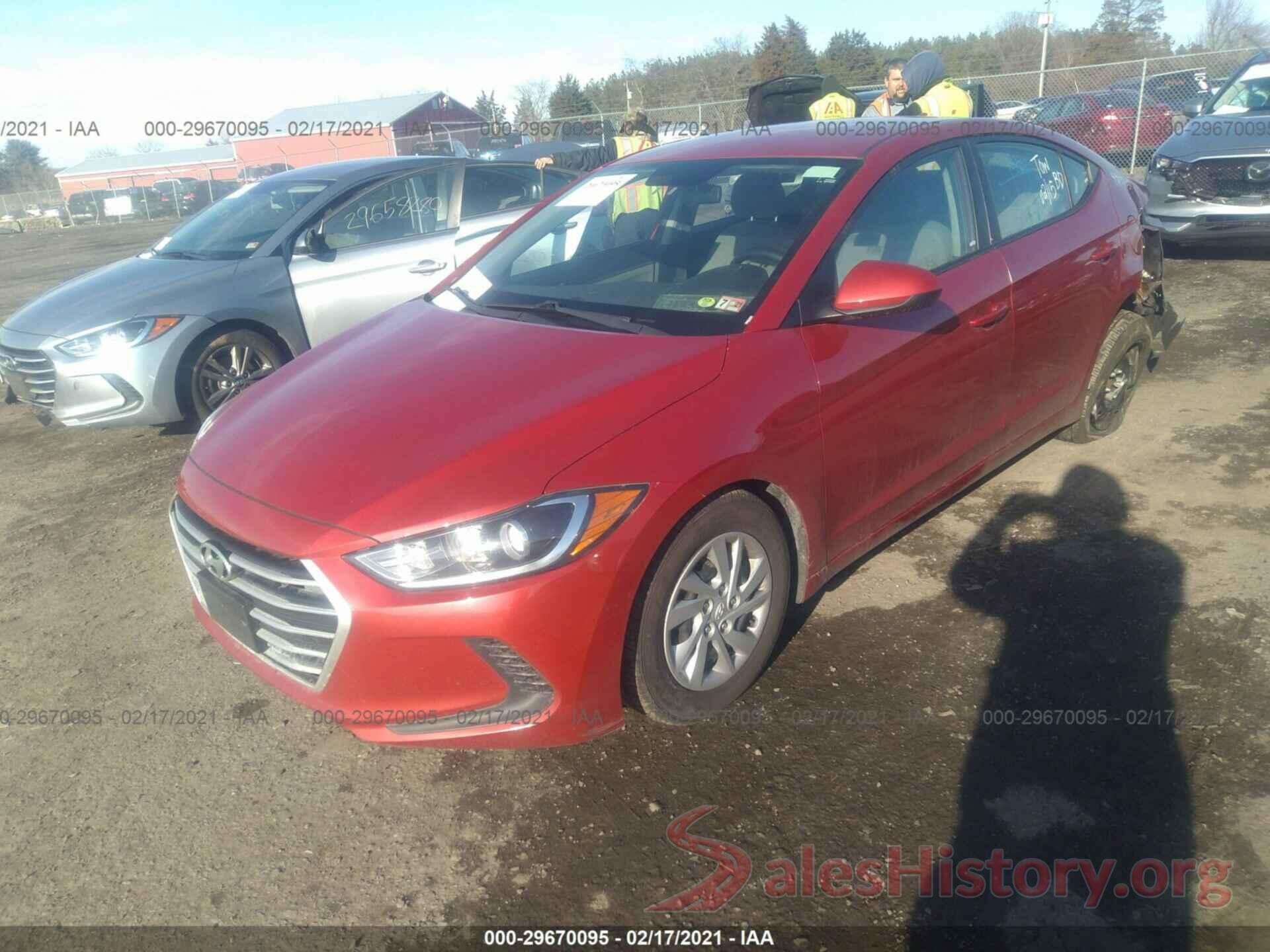 5NPD74LF7HH196117 2017 HYUNDAI ELANTRA