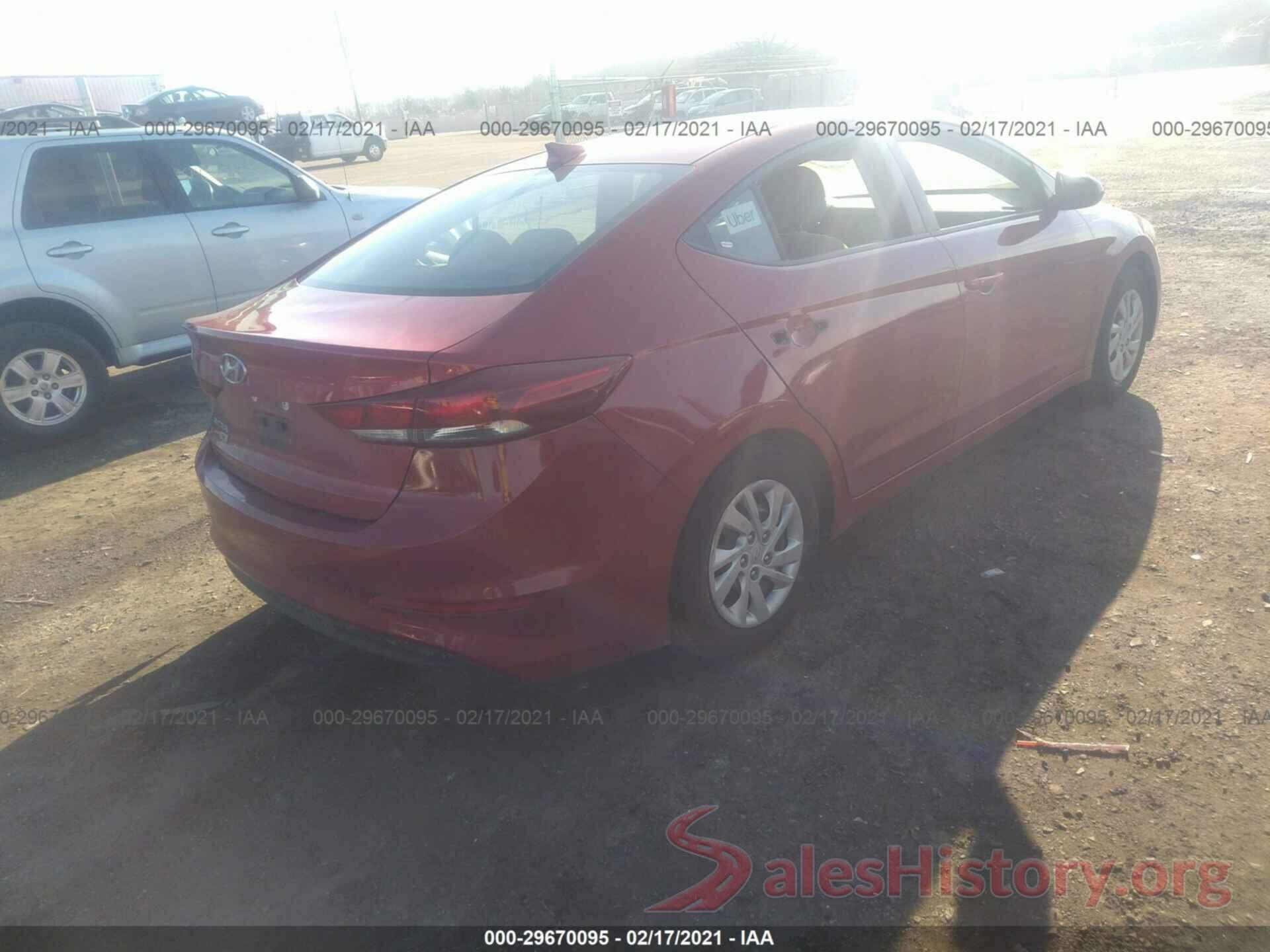 5NPD74LF7HH196117 2017 HYUNDAI ELANTRA