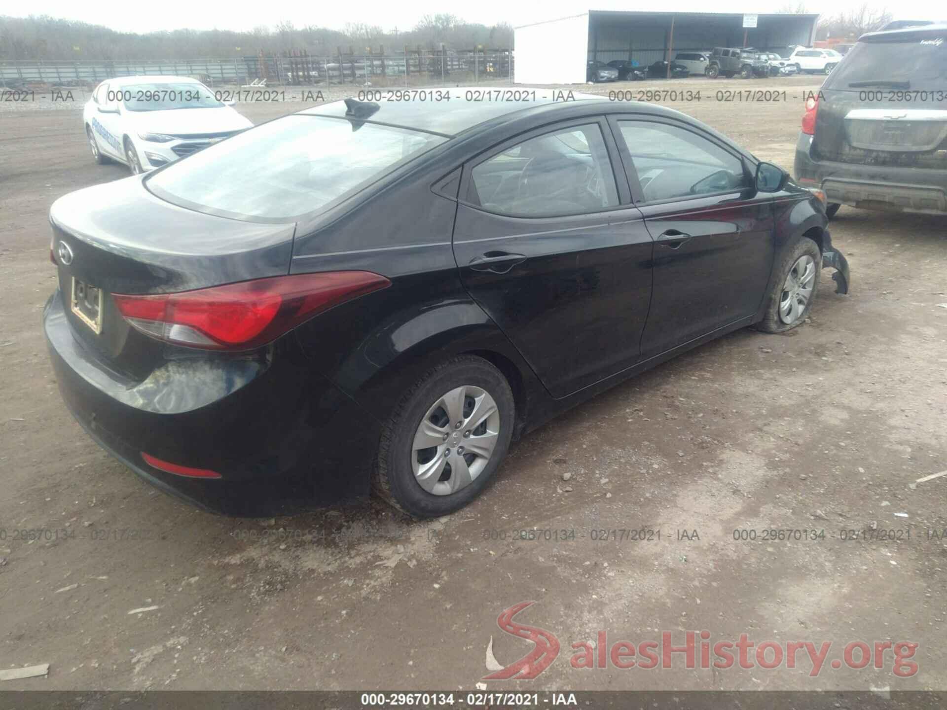 5NPDH4AE1GH786447 2016 HYUNDAI ELANTRA