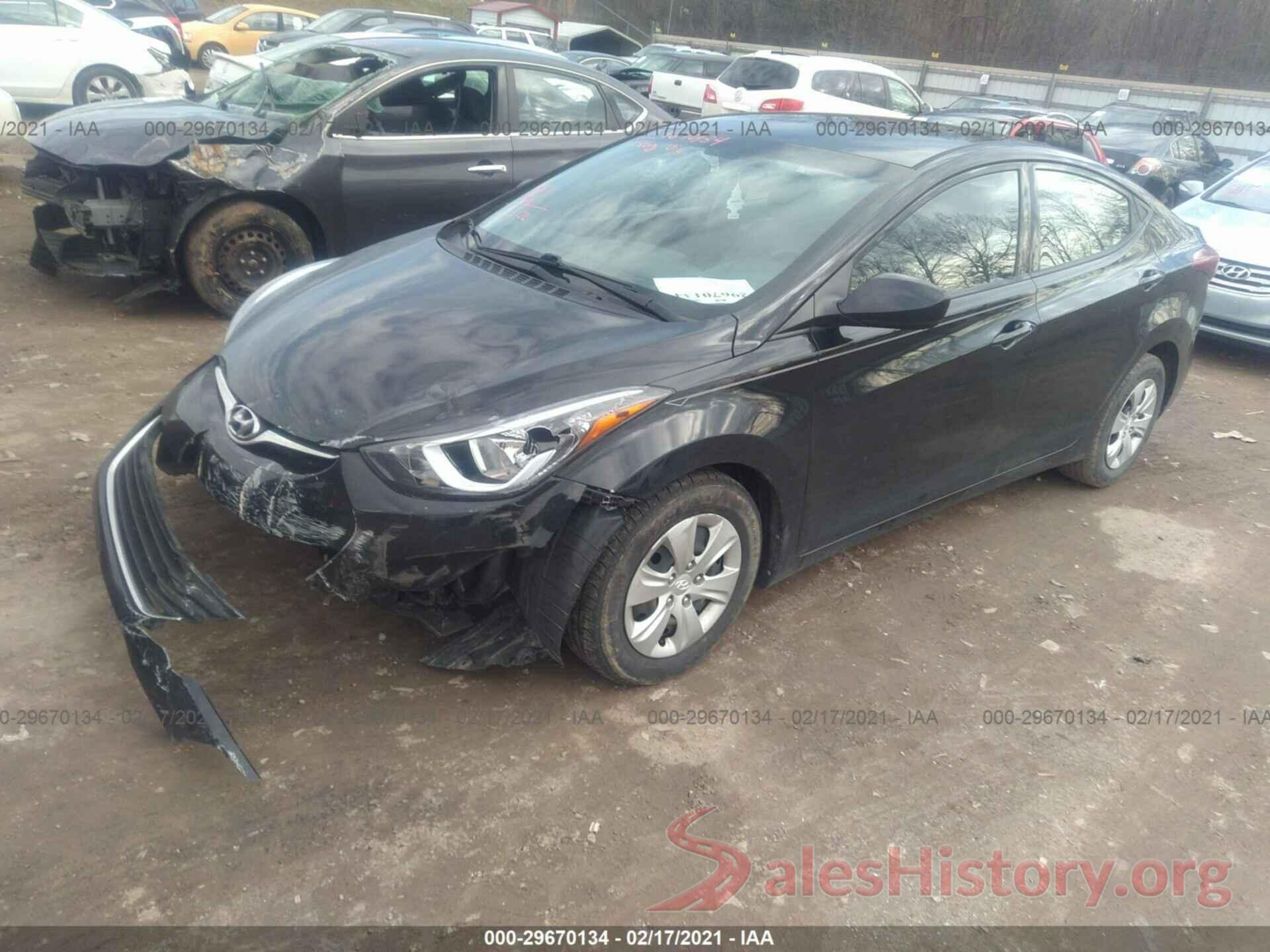 5NPDH4AE1GH786447 2016 HYUNDAI ELANTRA