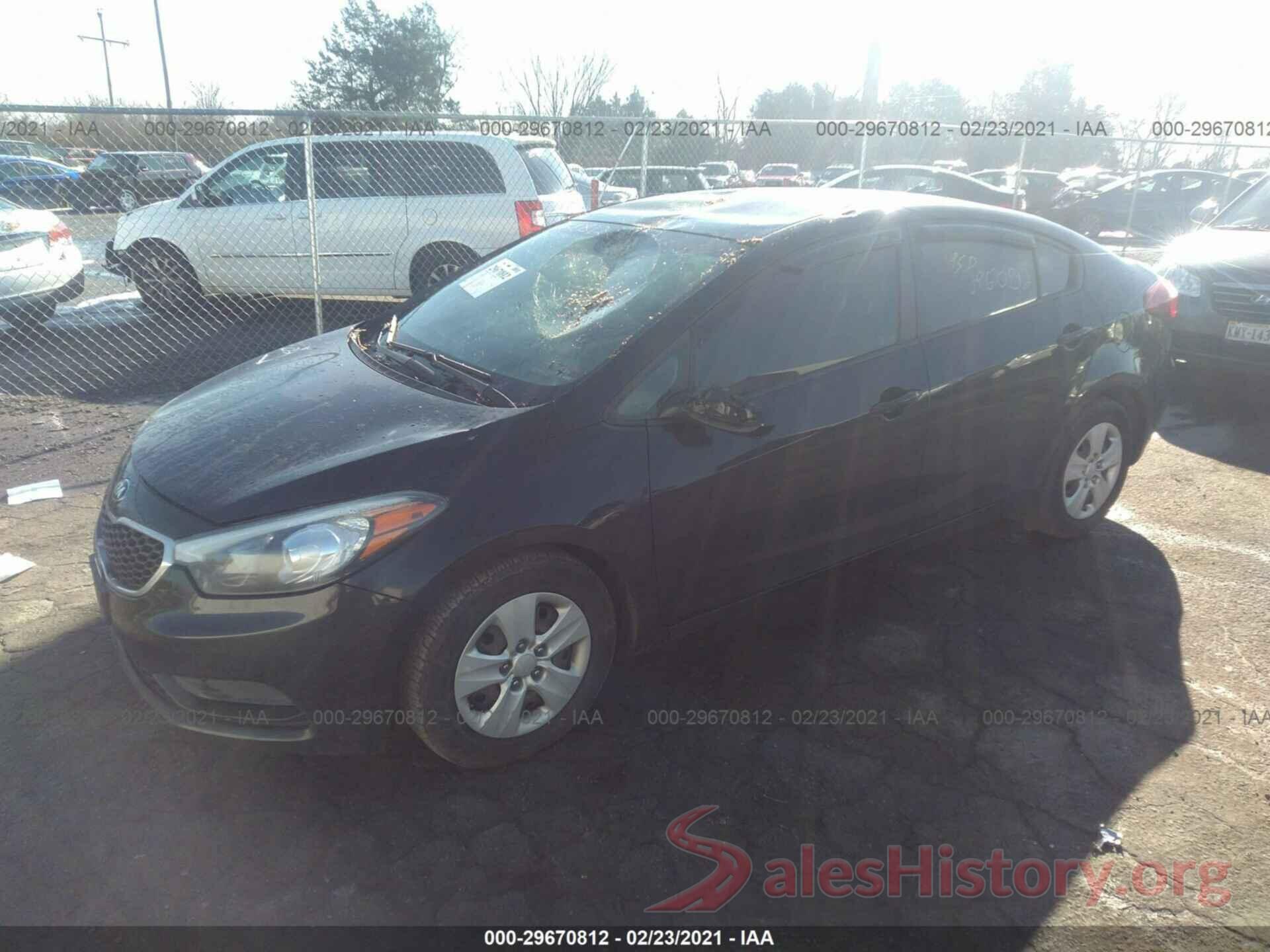 KNAFK4A60G5538139 2016 KIA FORTE