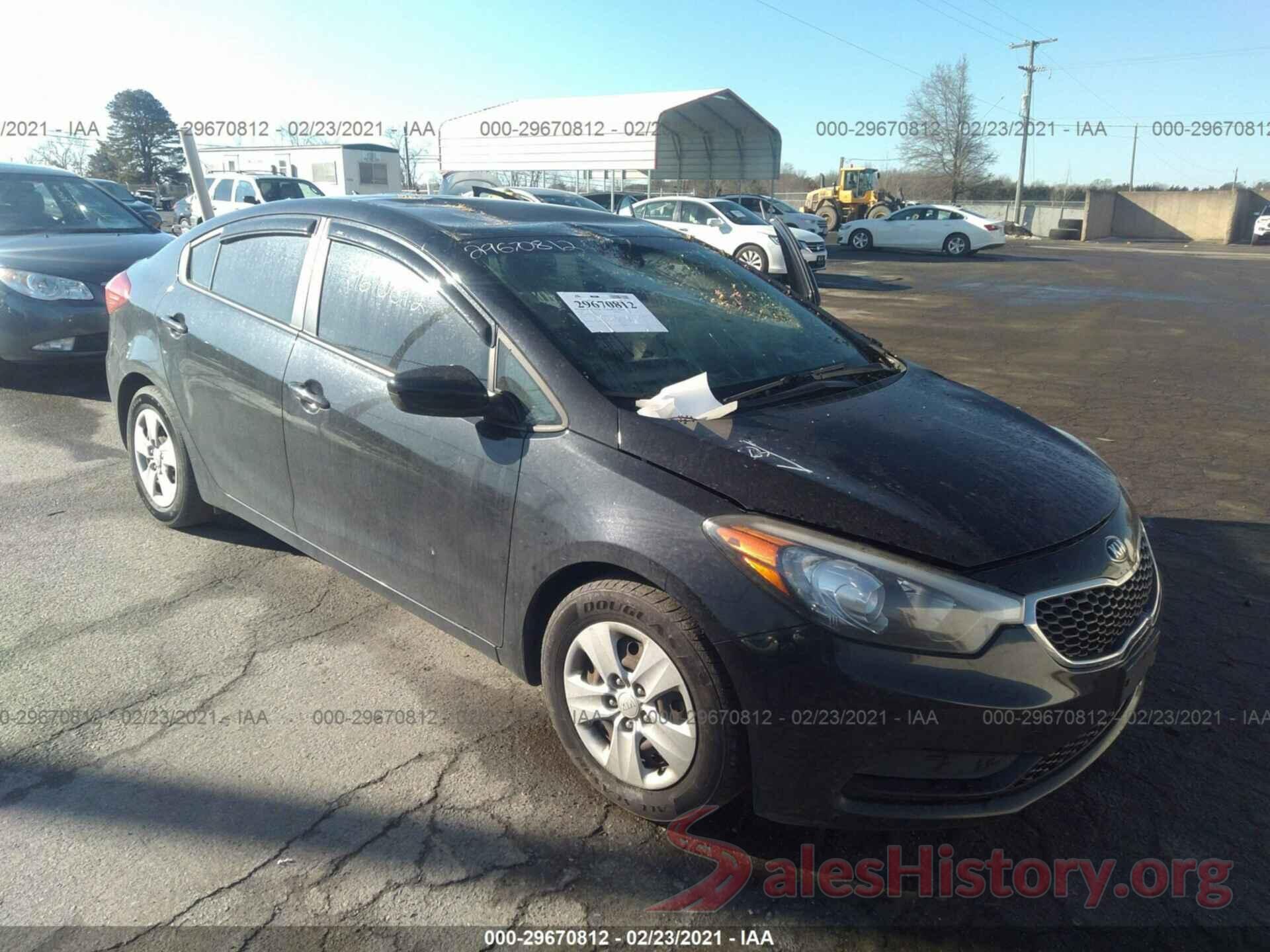 KNAFK4A60G5538139 2016 KIA FORTE