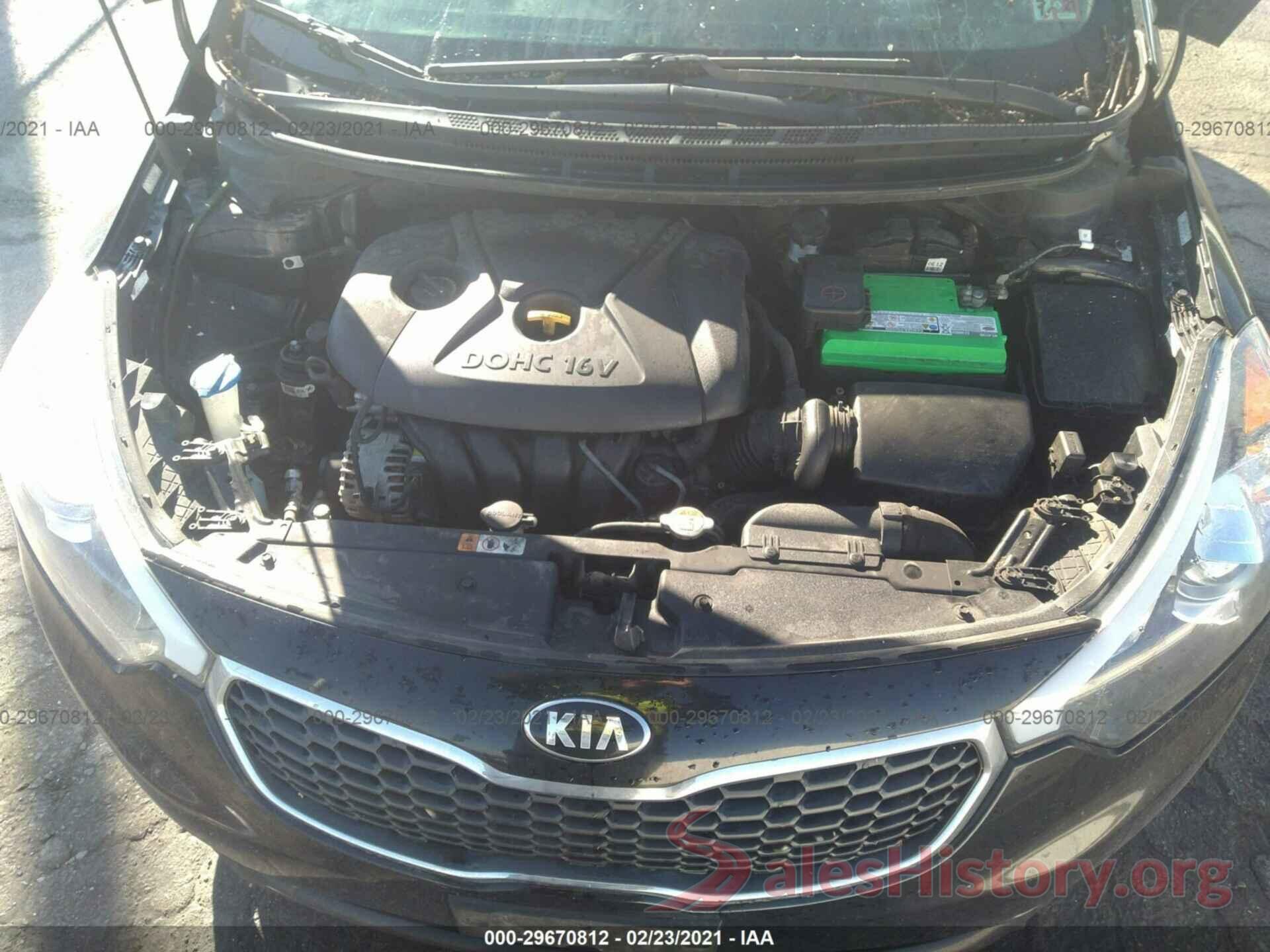 KNAFK4A60G5538139 2016 KIA FORTE