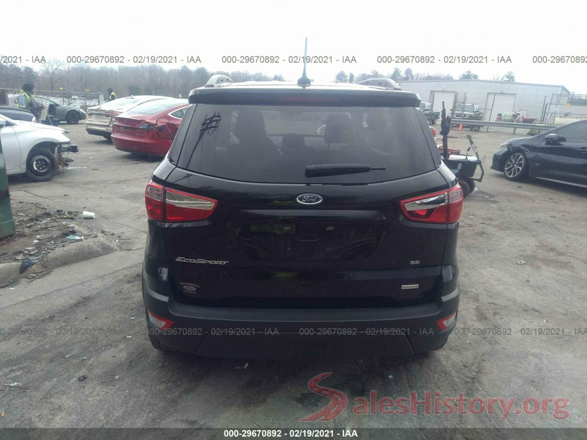 MAJ3S2GE4KC292196 2019 FORD ECOSPORT