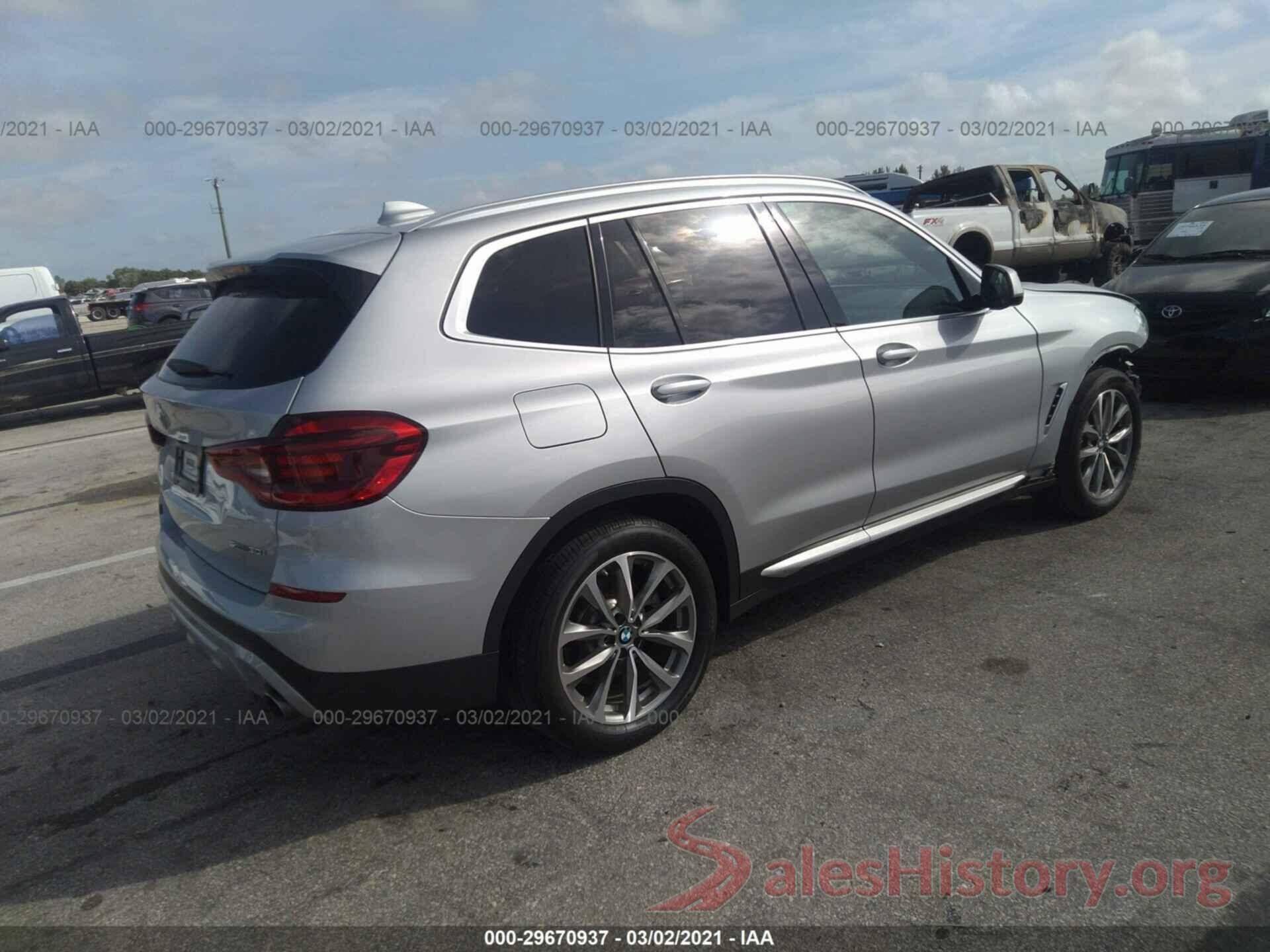 5UXTR7C57KLR38662 2019 BMW X3