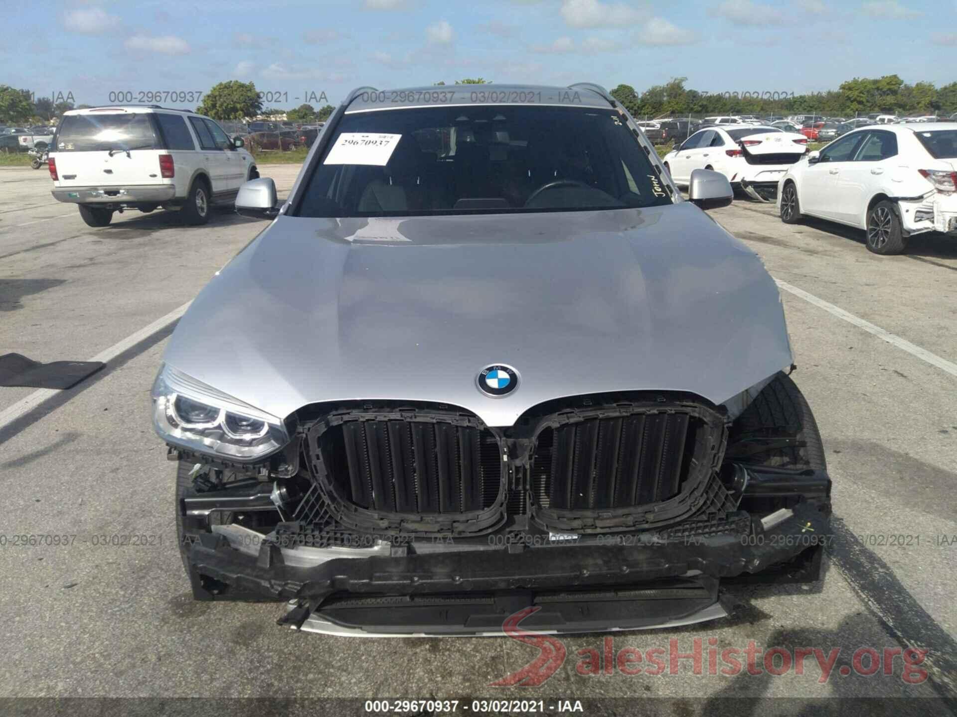 5UXTR7C57KLR38662 2019 BMW X3