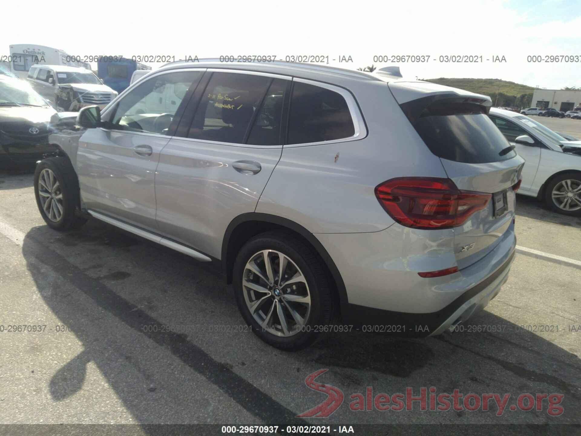 5UXTR7C57KLR38662 2019 BMW X3