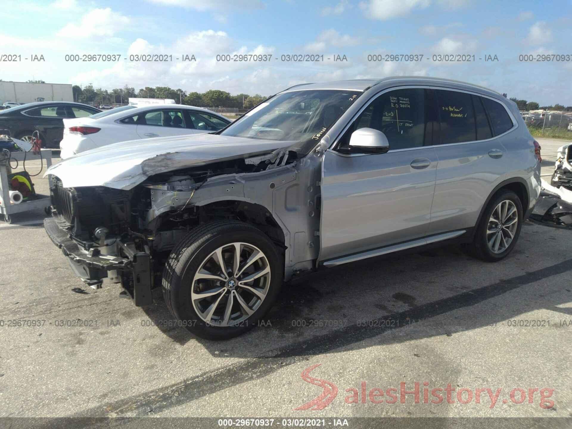 5UXTR7C57KLR38662 2019 BMW X3