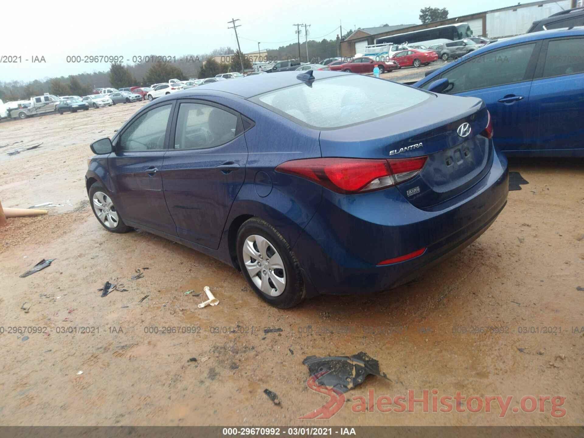 5NPDH4AE2GH732221 2016 HYUNDAI ELANTRA