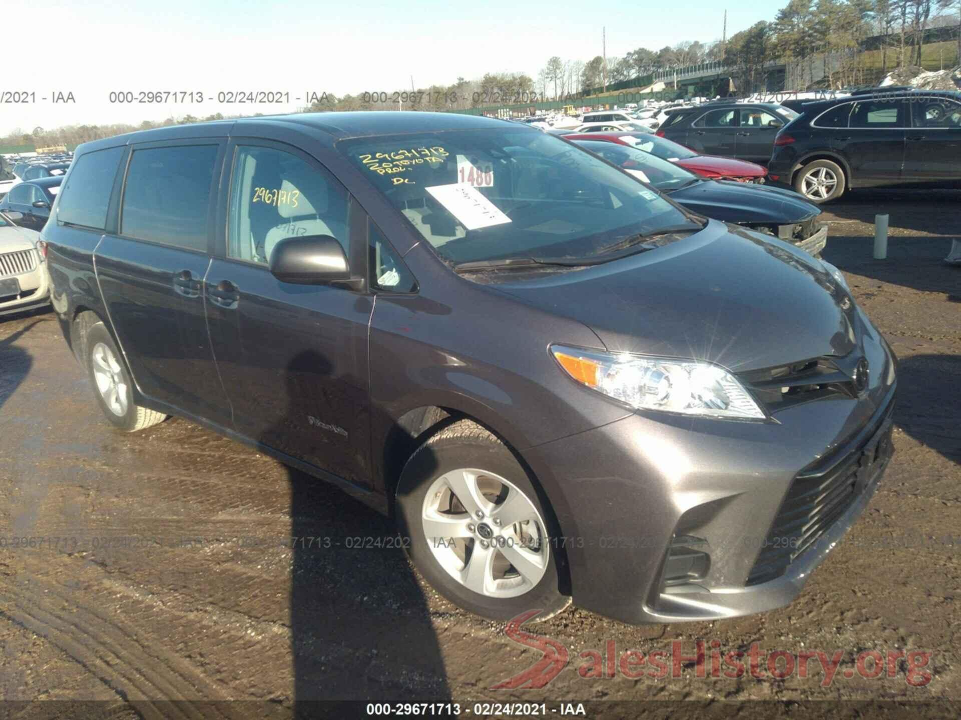 5TDZZ3DC3LS065705 2020 TOYOTA SIENNA