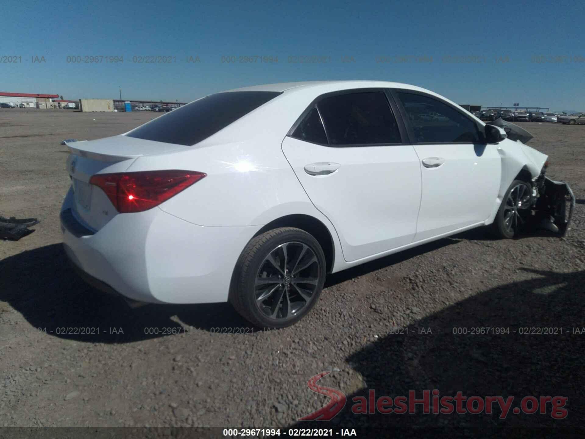 5YFBURHE8KP896834 2019 TOYOTA COROLLA